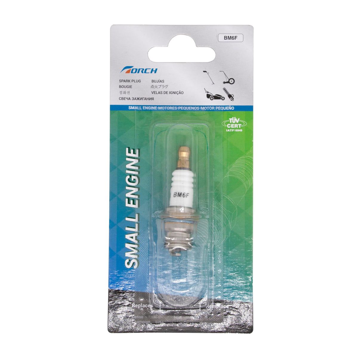 TORCH BM6F Spark Plug Replace for CHAMPION DJ8J DJ7J 847 850, for NGK BM6F, 794-00050, 794-00055A, for BOSCH HS8E HS6E, WAK145T3