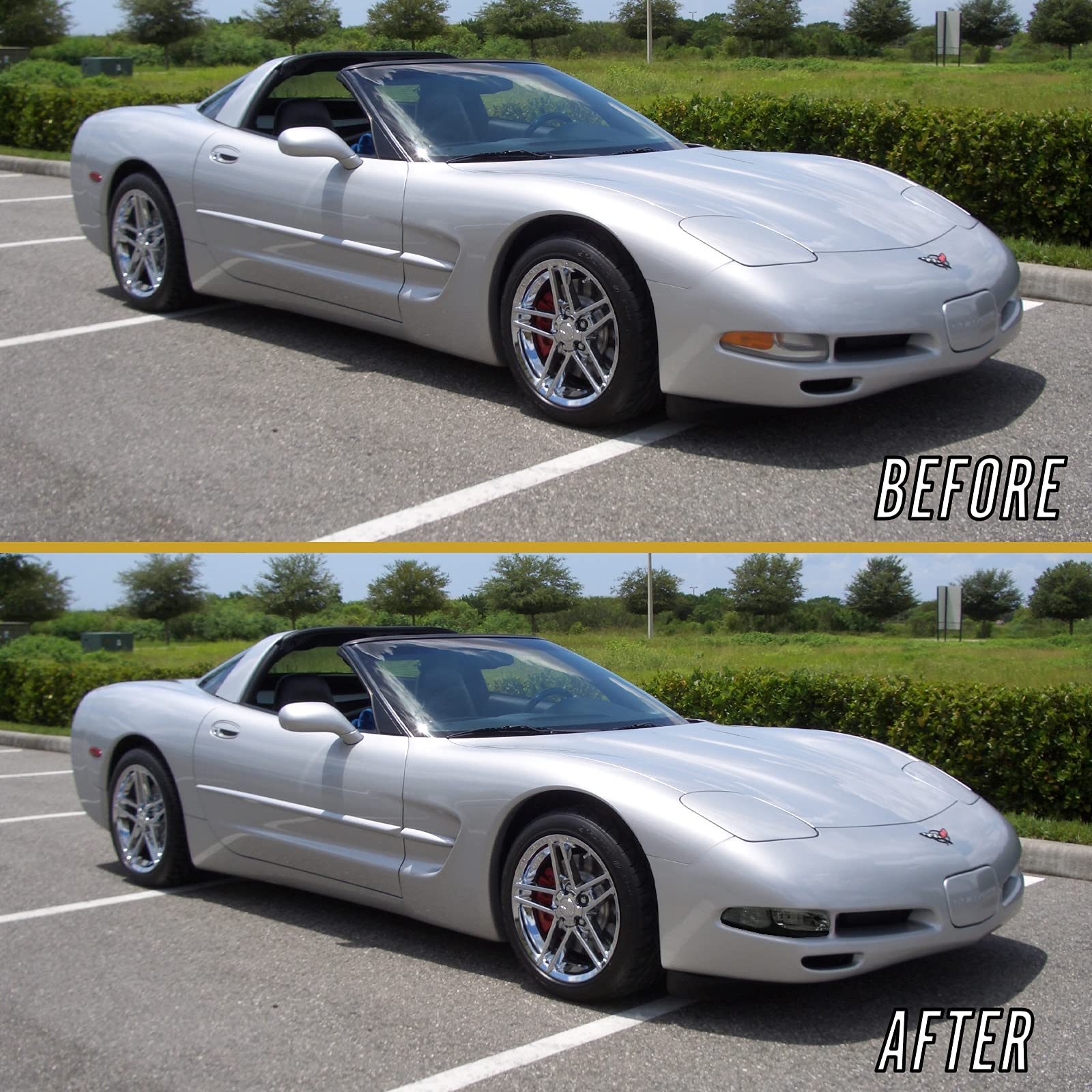 USR UNIQUE STYLE RACING Vette C5 Turn Signal Lights Set (Left + Right) for 1997-2004 Chevy Corvette C5 - Black Housing Smoke Lens