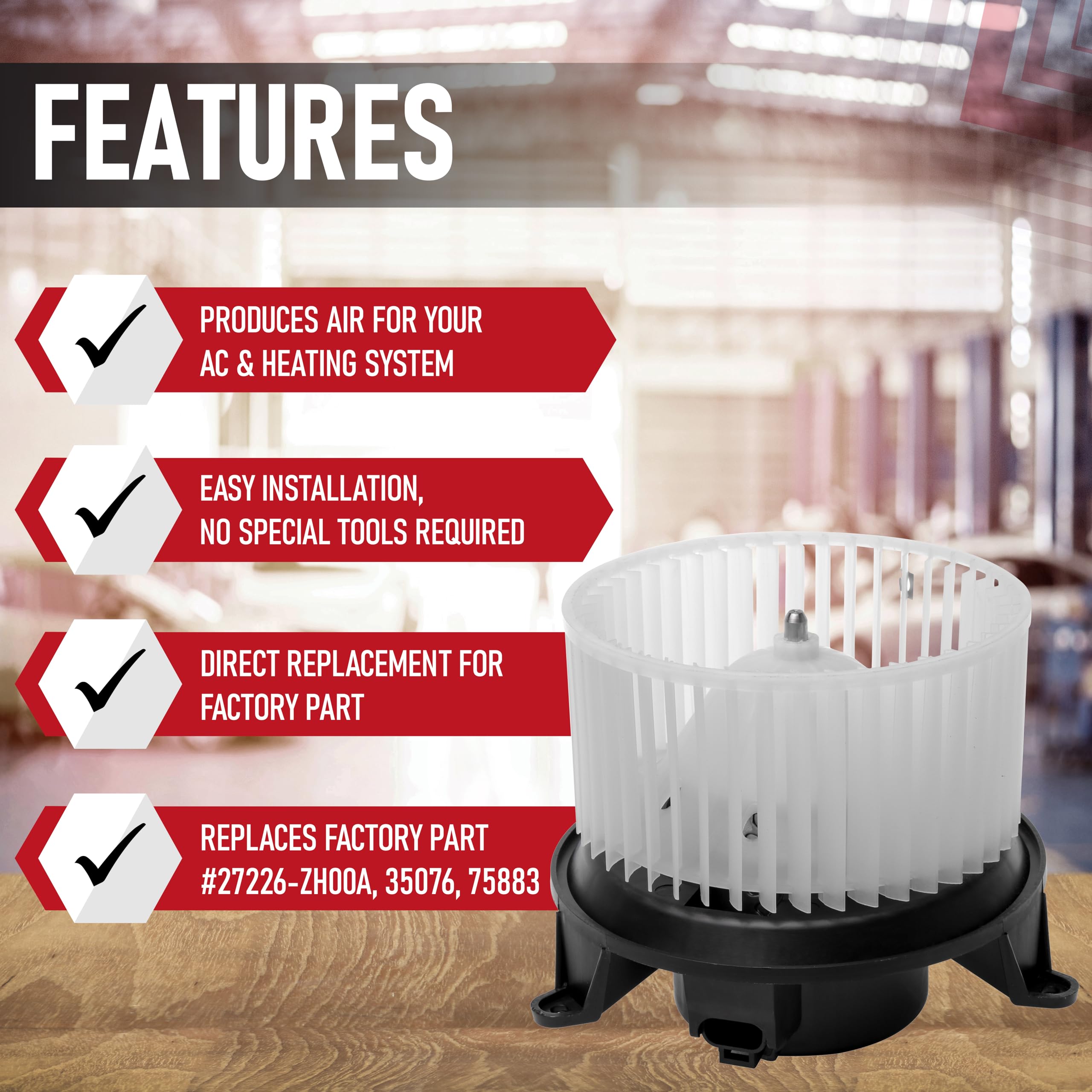 Hvac Blower Motor Replacement By Aa Ignition - Fits Nissan & Infiniti Vehicles - Qx56, Armada, Pathfinder Armada, Titan 2004-201