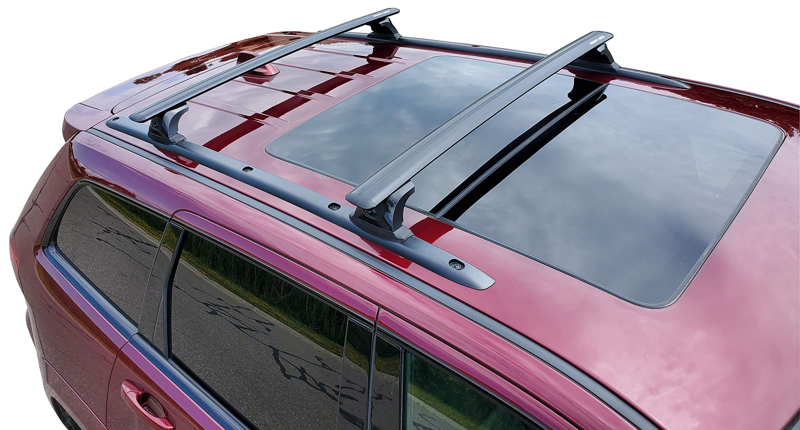BRIGHTLINES Heavy Duty Anti-Theft Premium Aluminum Roof Bars Roof Rack Crossbars Compatible with 2011-2021 Jeep Grand Cherokee w