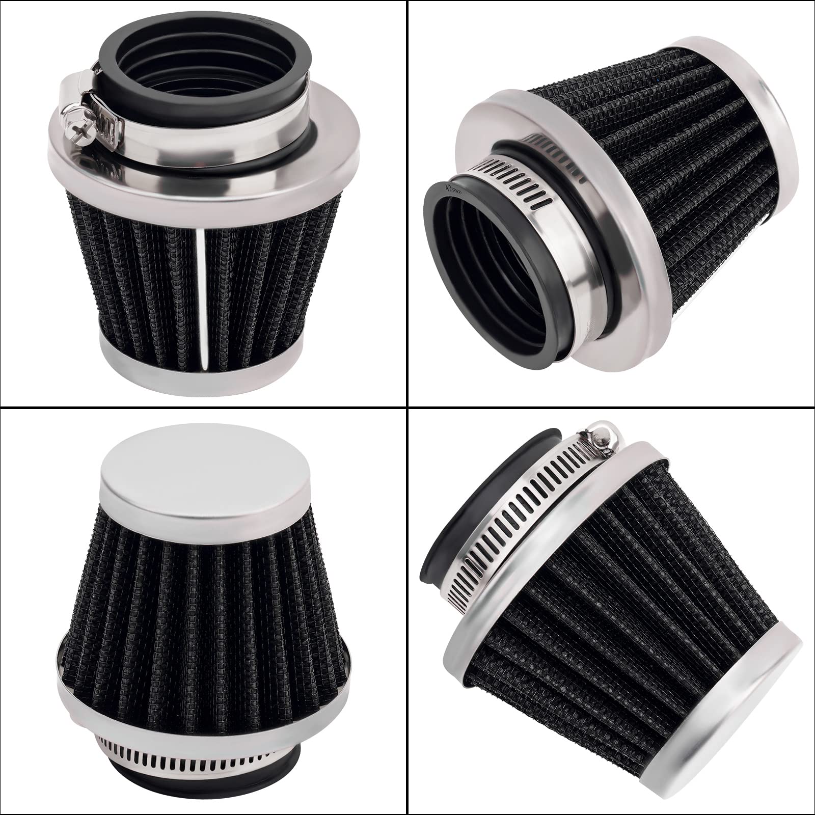 Ahl Black 42Mm Warehouse Performance Air Filter Pod / 150Cc-250Cc Motorcycle Scooter Atv Dirt Bike(1Pc)
