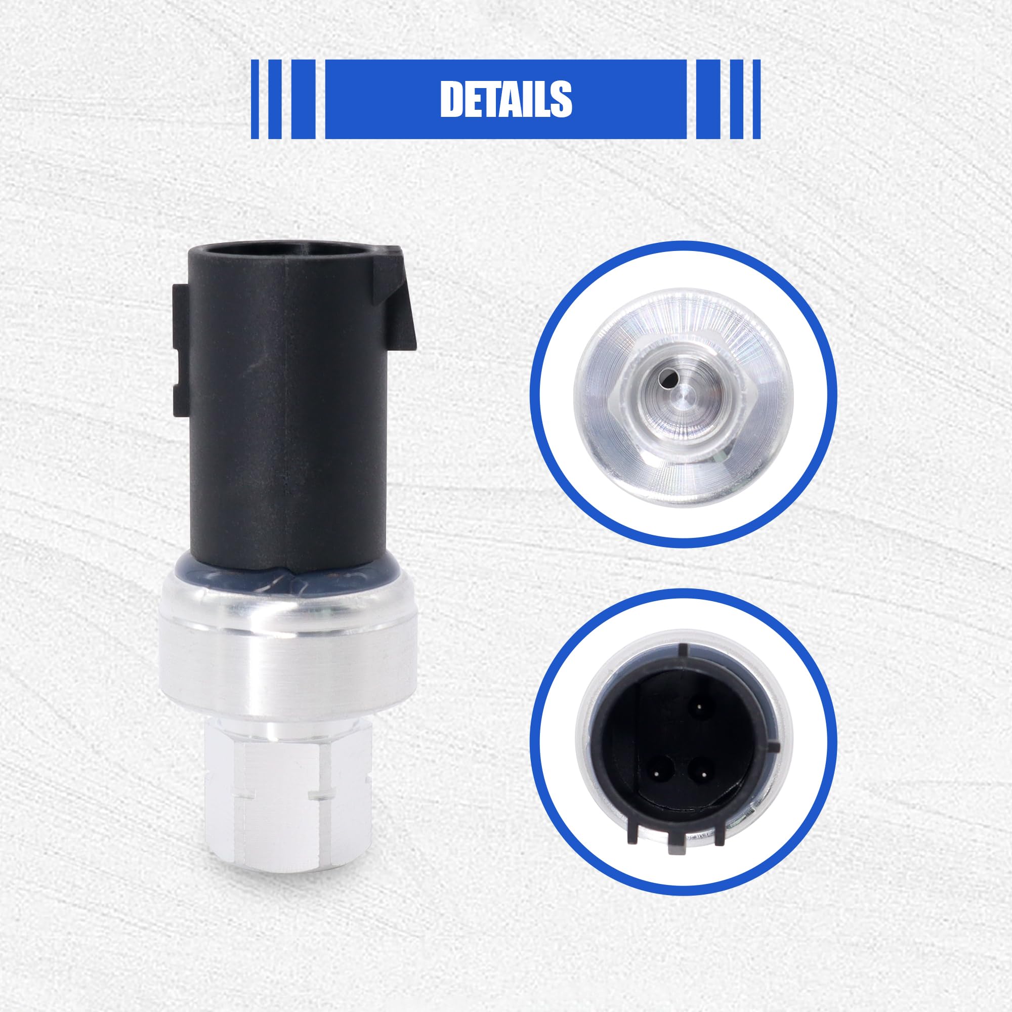 Hisport A/C Pressure Switch Sensor - Air Conditioner Clutch Pressure Sensor Switch Compatible With Ford Expedition F150 Fiesta F