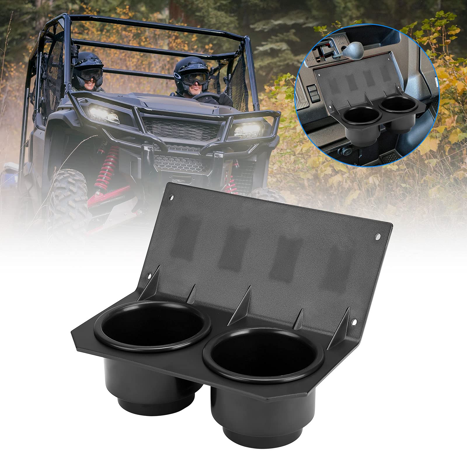 Kemimoto Utv Dash Cup Holder With Switch Panel Compatible With Pioneer 1000/1000-5 2016 2017 2018 2019 2020 2021 2022 2023 2024 