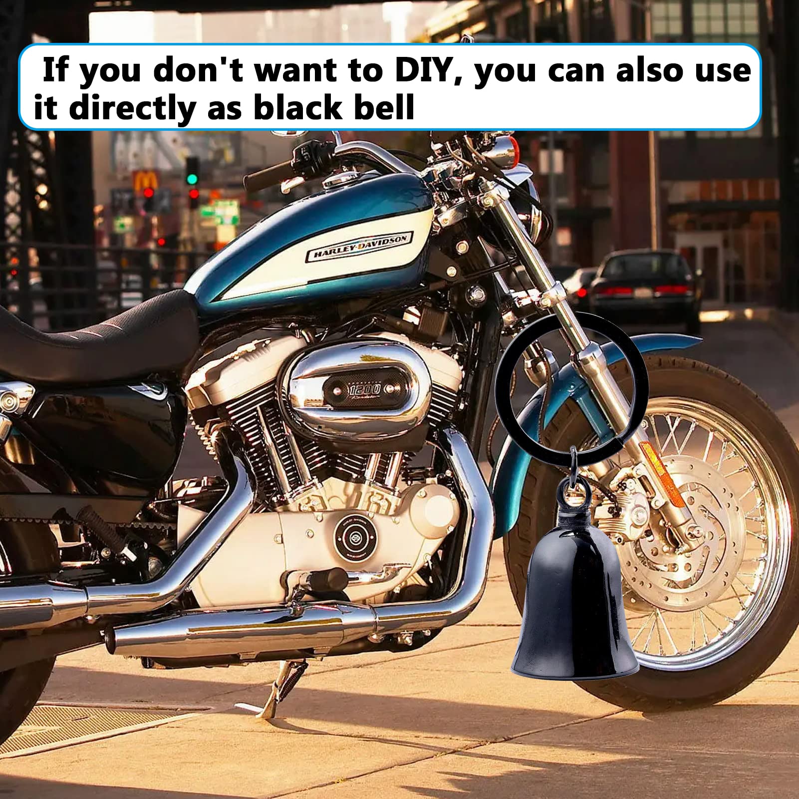 Motorcycle Bell - Motorcycle Bell For Men Women ,Biker Bell Accessory ,Guard Riding Safety