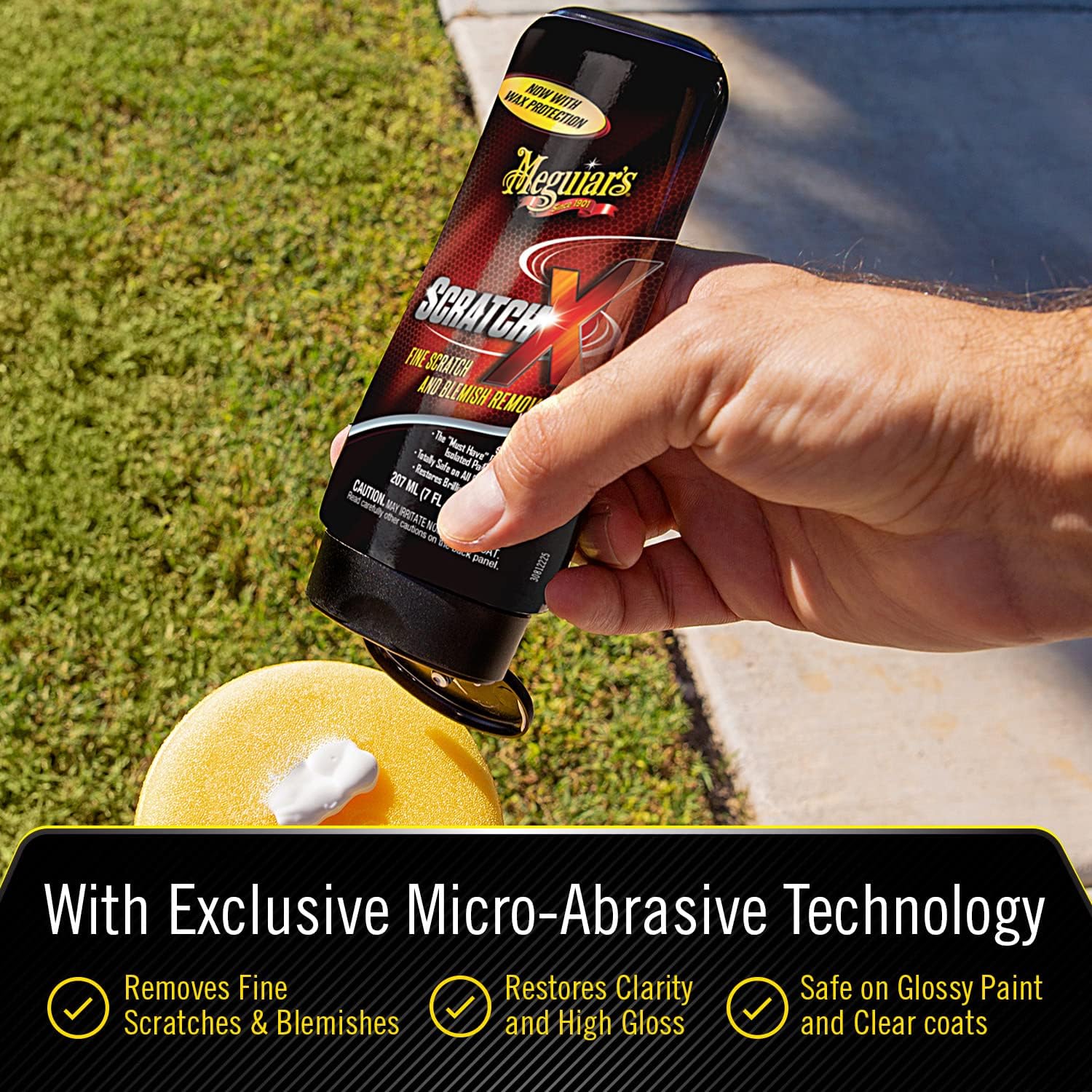 Meguiars Scratchx - Paint Scratch Remover - Permanently Removes Swirls And Scratches While Boosting Gloss And Shine - Removes De
