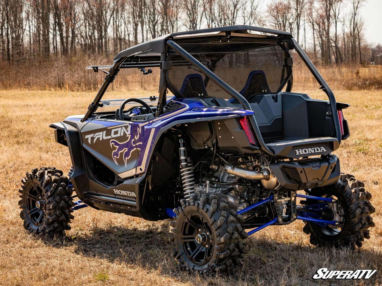 Superatv Honda Talon 1000X Rear Windshield | Dark Tint