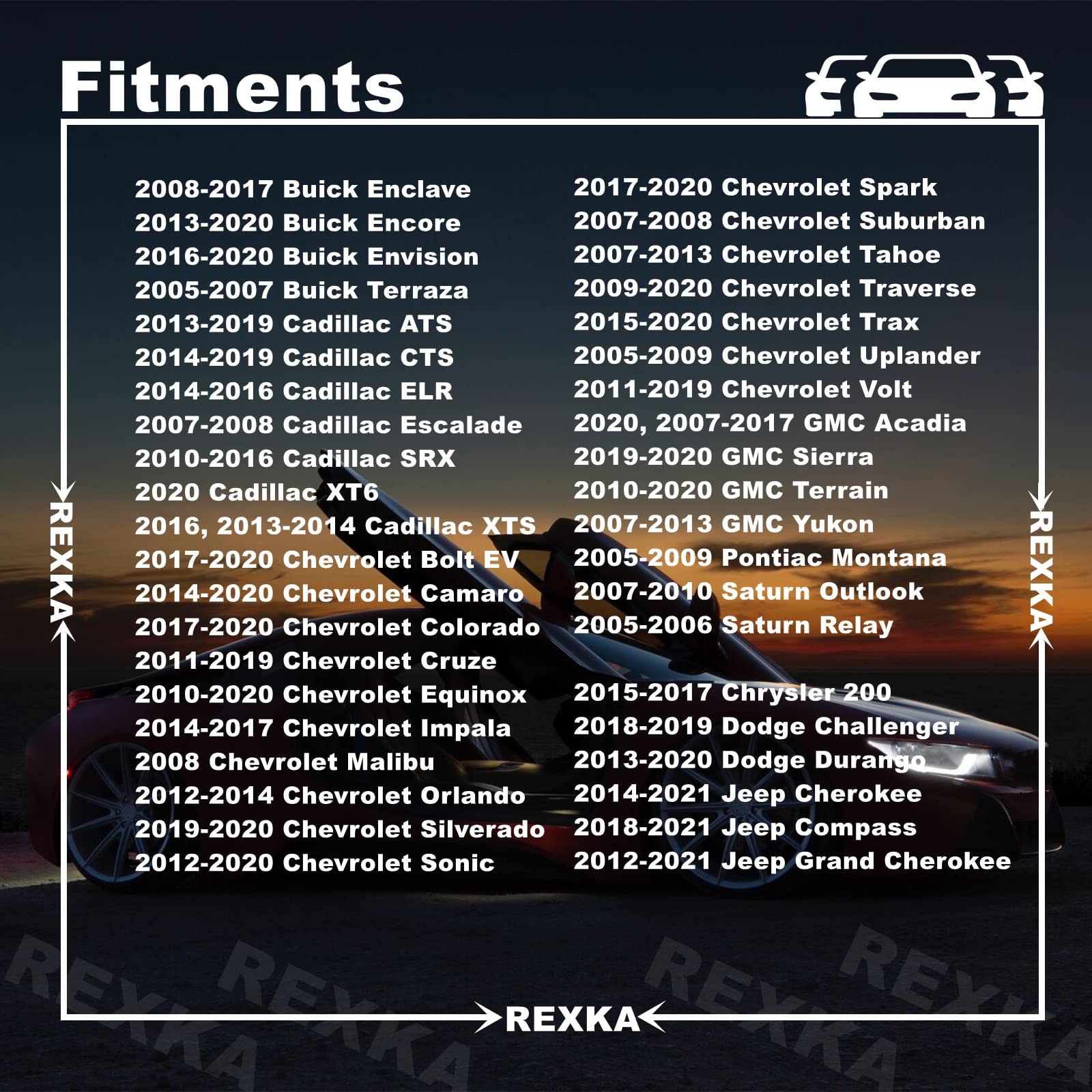 Rexka 20Pcs Rocker Wheel Flare Moulding Clips Compatible With Jeep Grand Cherokee Compass Cherokee 68172491Aa 68271803Aa 68395627Aa Gm 11571175 19352782 Traverse