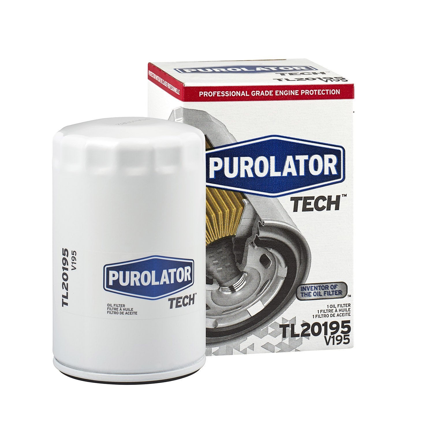 Purolator TL20195 PurolatorTECH Spin On Oil Filter Compatible With Ford F-150, Ranger, Taurus, Mustang, Jeep Liberty, Grand Char