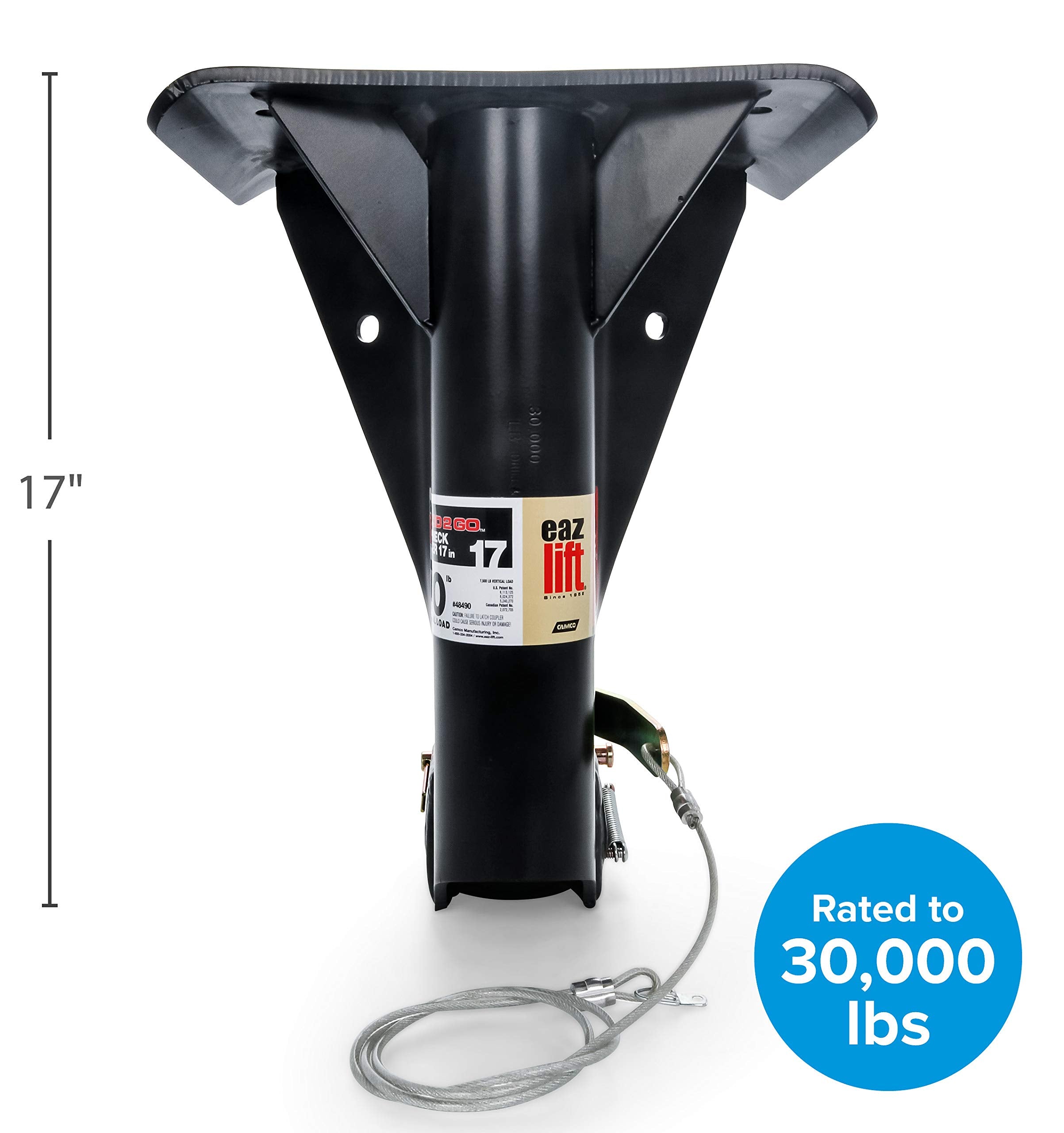 Eaz-Lift 17-Inch Gooseneck Adapter | Converts Fifth Wheel Trailers To Gooseneck Trailers | Easy To Install | (48490)