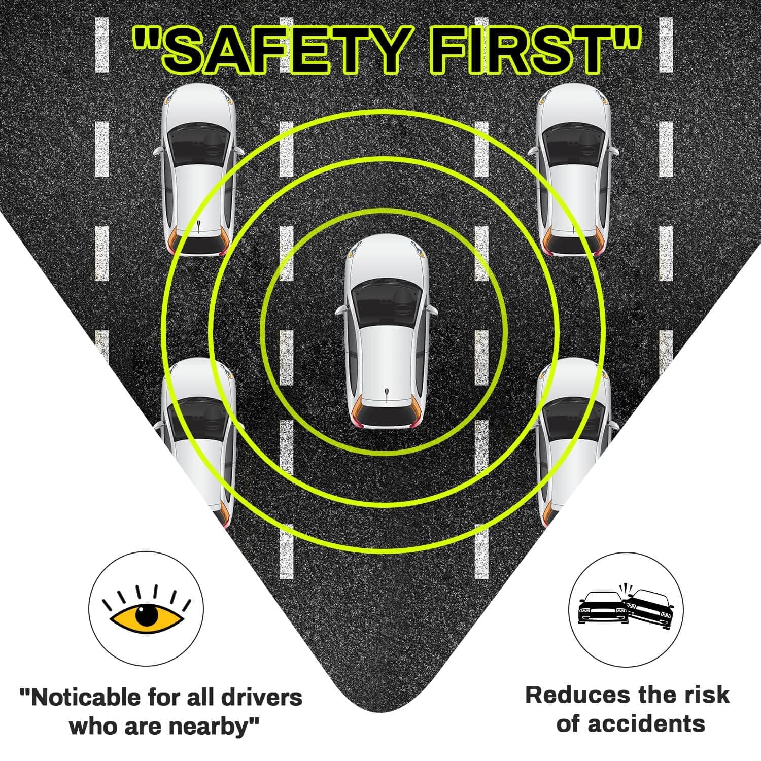 Psler 3 Pcs New Driver Magnet For Car - Student Driver Car Magnet Funny Be Patient Student Driver Magnet Safety Warning Rookie D