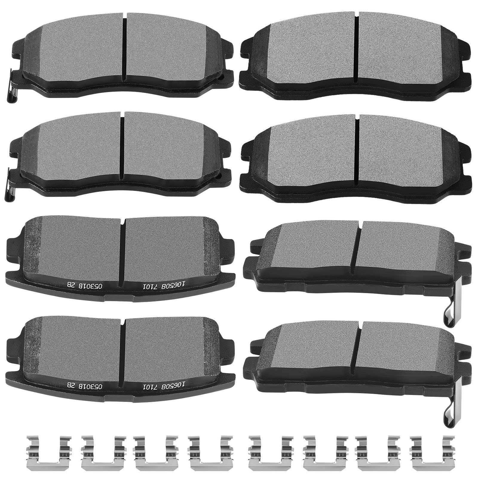 Scitoo D1264 D1275 Front Rear Ceramic Brake Pads Sets Fit For Chevy Captiva Sport 12-15,For Chevy Equinox 2007-2009,For Pontiac