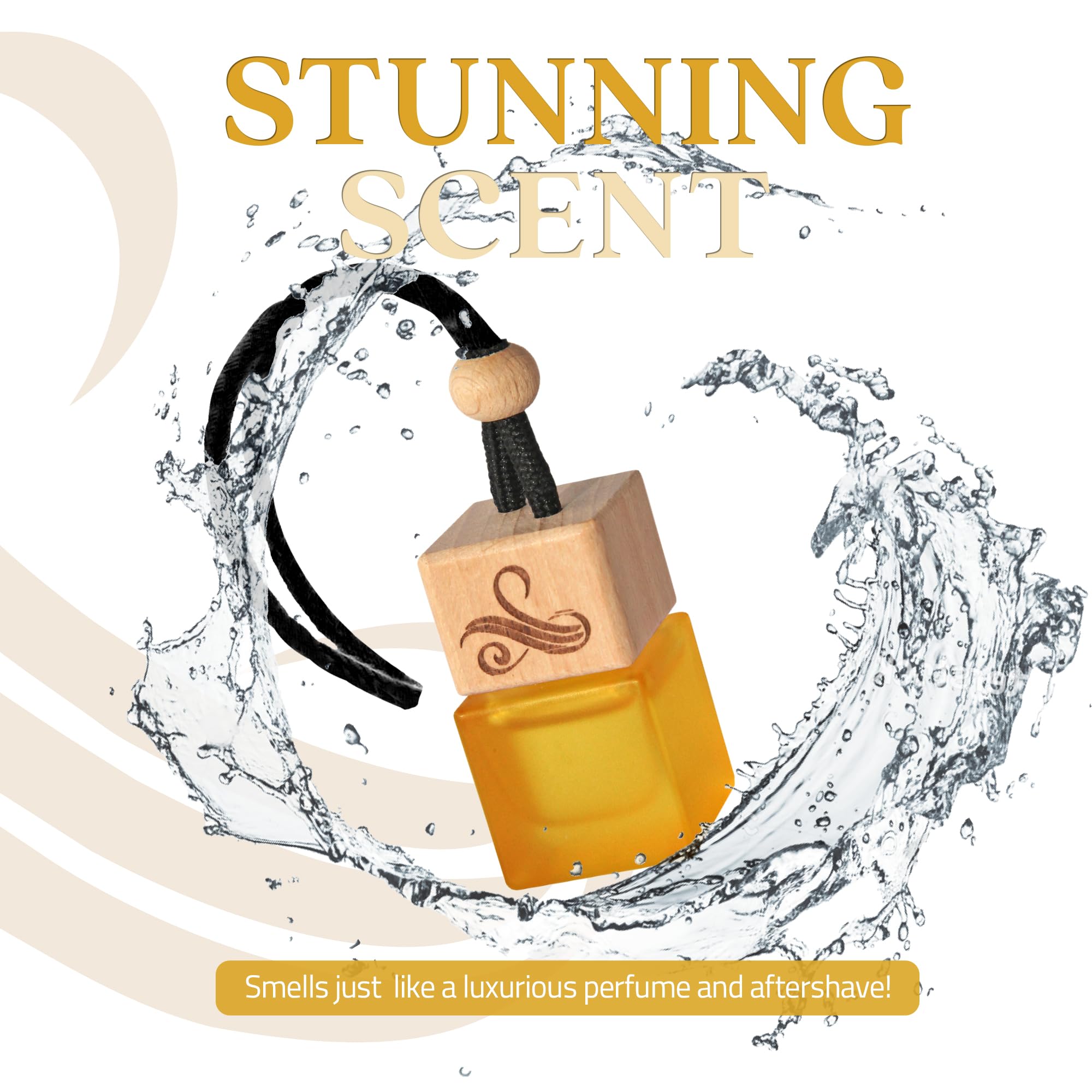 One Million Car Air Freshener For Men | Automotive Air Fresheners With Vent Clip | Strong Car Perfume With Odour Eliminating Tec