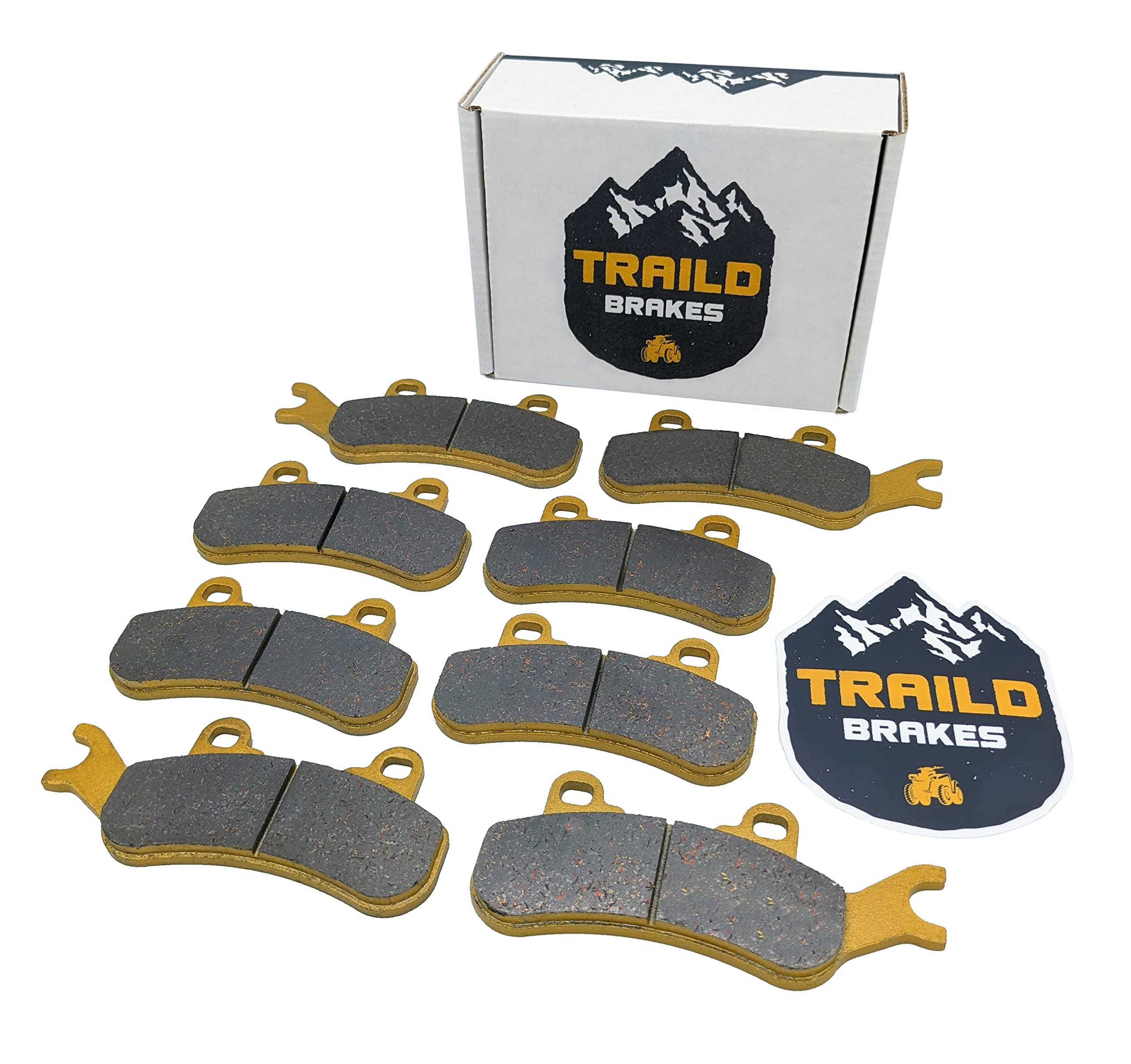 Traild Can-Am Maverick X3, Maverick Max, Maverick Sport, Maverick Trail, Front & Rear Ceramic Brake Pad Set 2017-2024