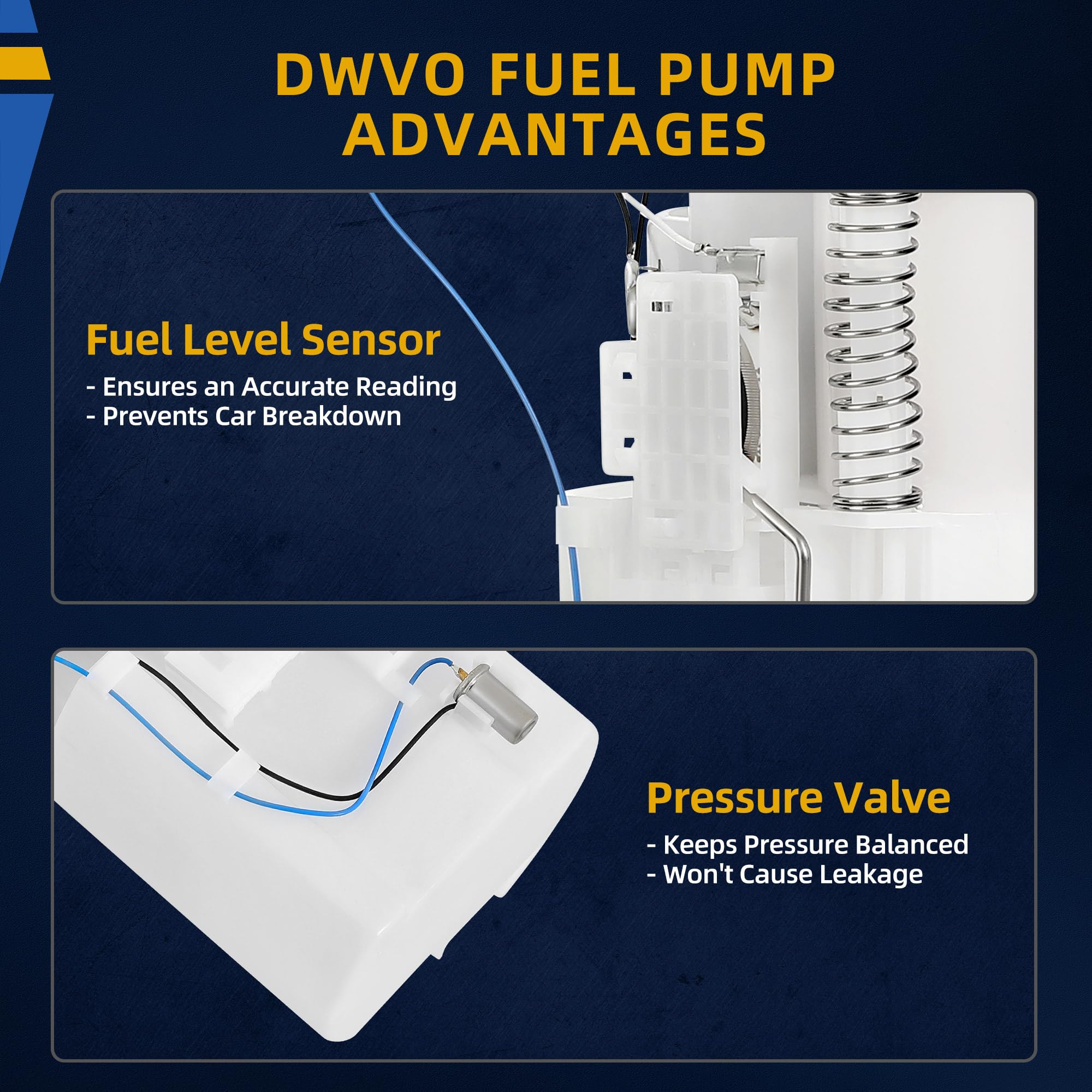 DWVO Fuel Pump Compatible with 2004 2005 2006 Infiniti G35 V6 3.5L, 2003 2004 2005 2006 2007 2008 2009 350Z V6 3.5L