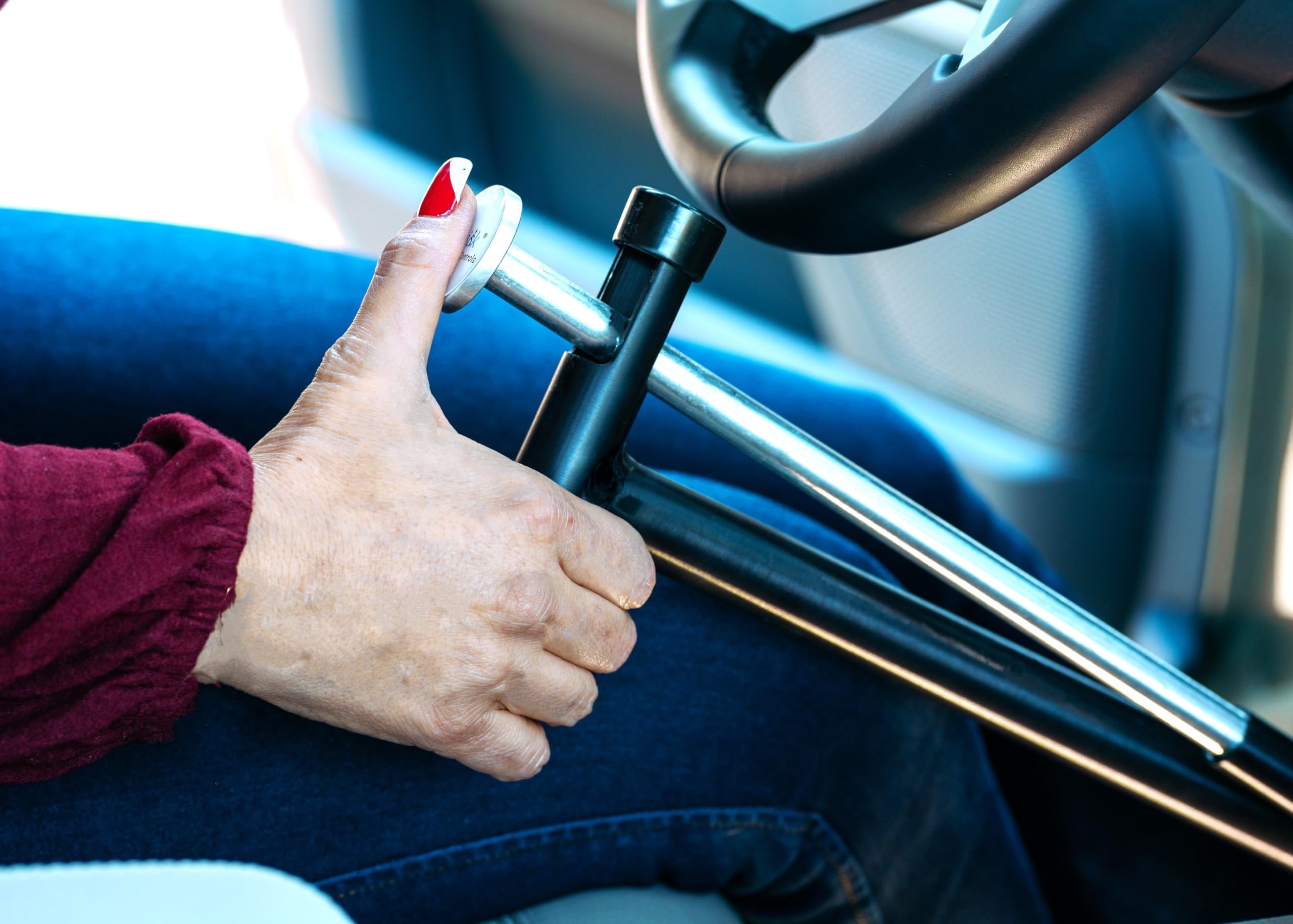 Quicstick Car Hand Controls For Disabled Drivers, Handicap Driver Hand Controls, Driving Handicap Aid Equipment For Permanent Or