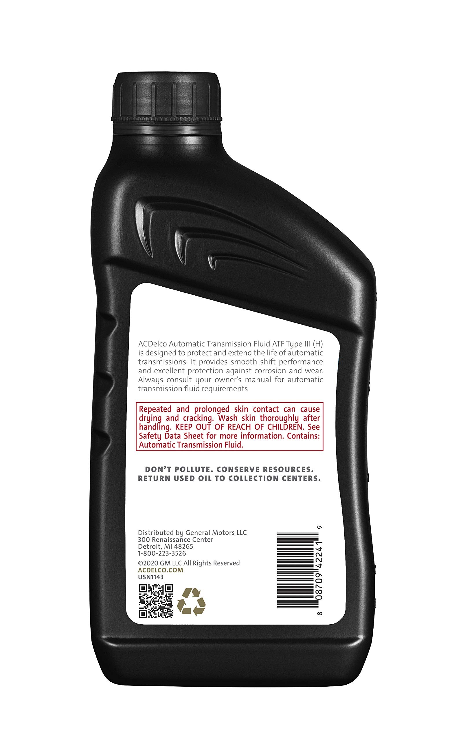 Acdelco Gold 10-9240 (88865544) Type Iii (H) Automatic Transmission Fluid - 1 Qt