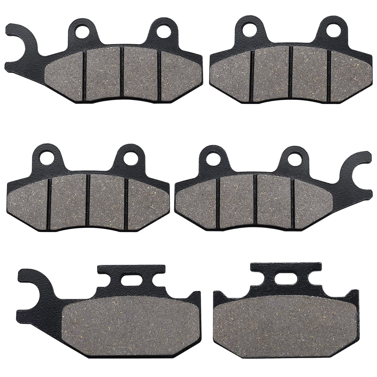 Brake Pads Front & Rear For Yamaha Rhino 660 Yxr660 4X4 2004-2007 Rhino 450 Yxr450 4X4 2006-2009 Raptor 700 700R Yfm700 Yfm700R 