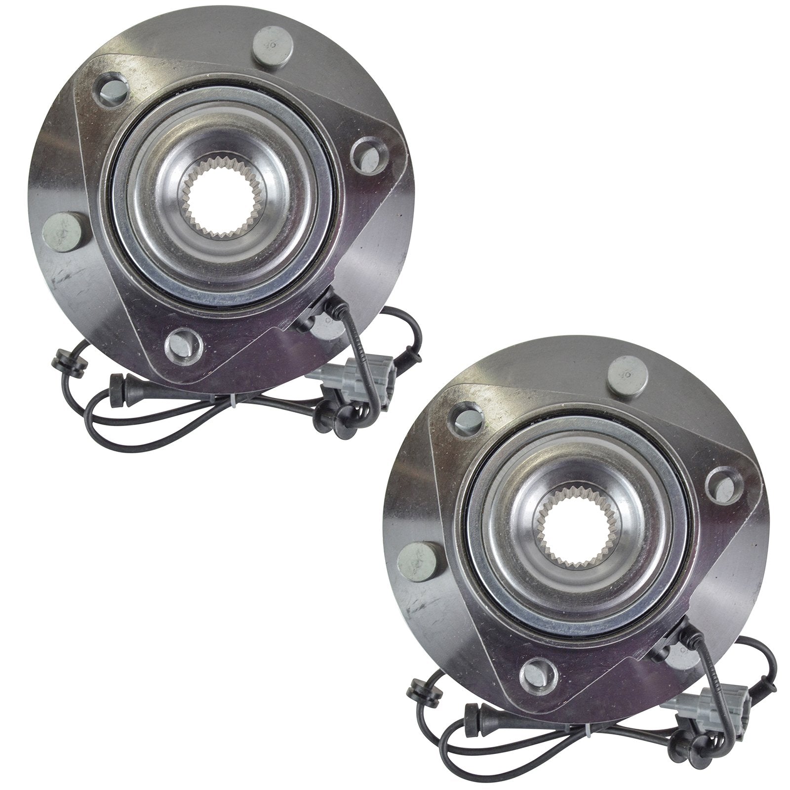 Trq Front Wheel Hub Bearings Assembly Set Compatible With 2004-2007 Infiniti Qx56 2005-2007 Nissan Armada 2004 Pathfinder Pathfi