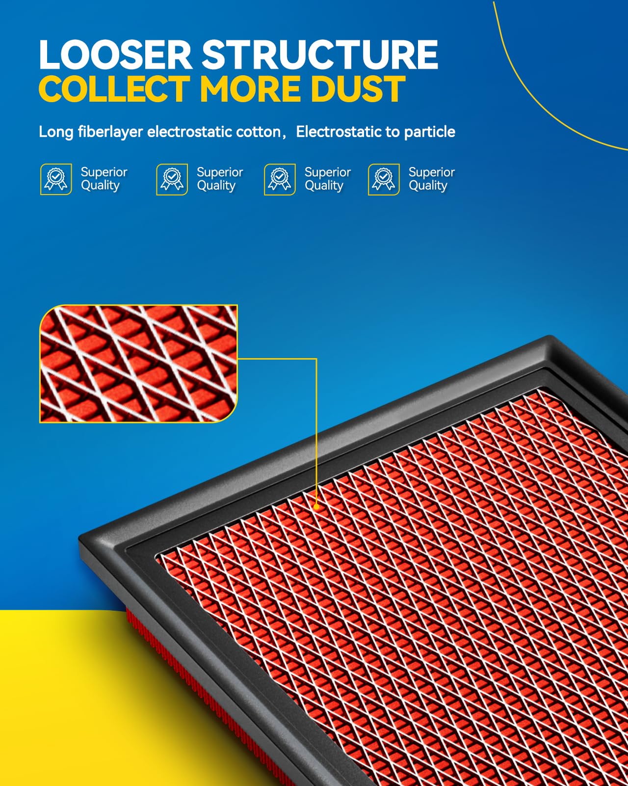 Philtop Upgraded Engine Air Filter Ca11876 Replacement For Audi A3, A3 Quattro, Q3, S3, Tt Quattro & Volkswagen Arteon, Golf, Gt