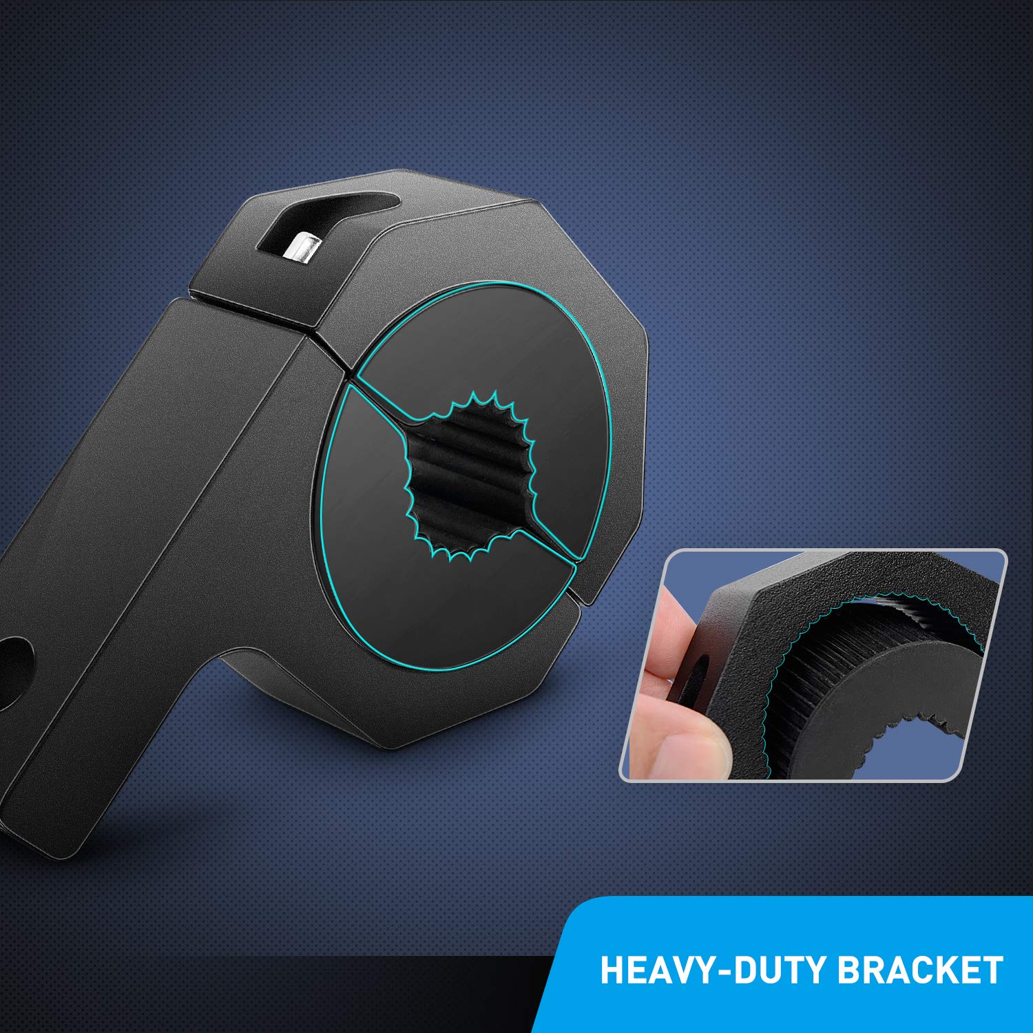 Nilight Horizontal Bar Clamp Mounting Bracket Kit For Off-Road Led Light Bar On Roof Rack Roll Cage Holder,2 Years Warranty (900