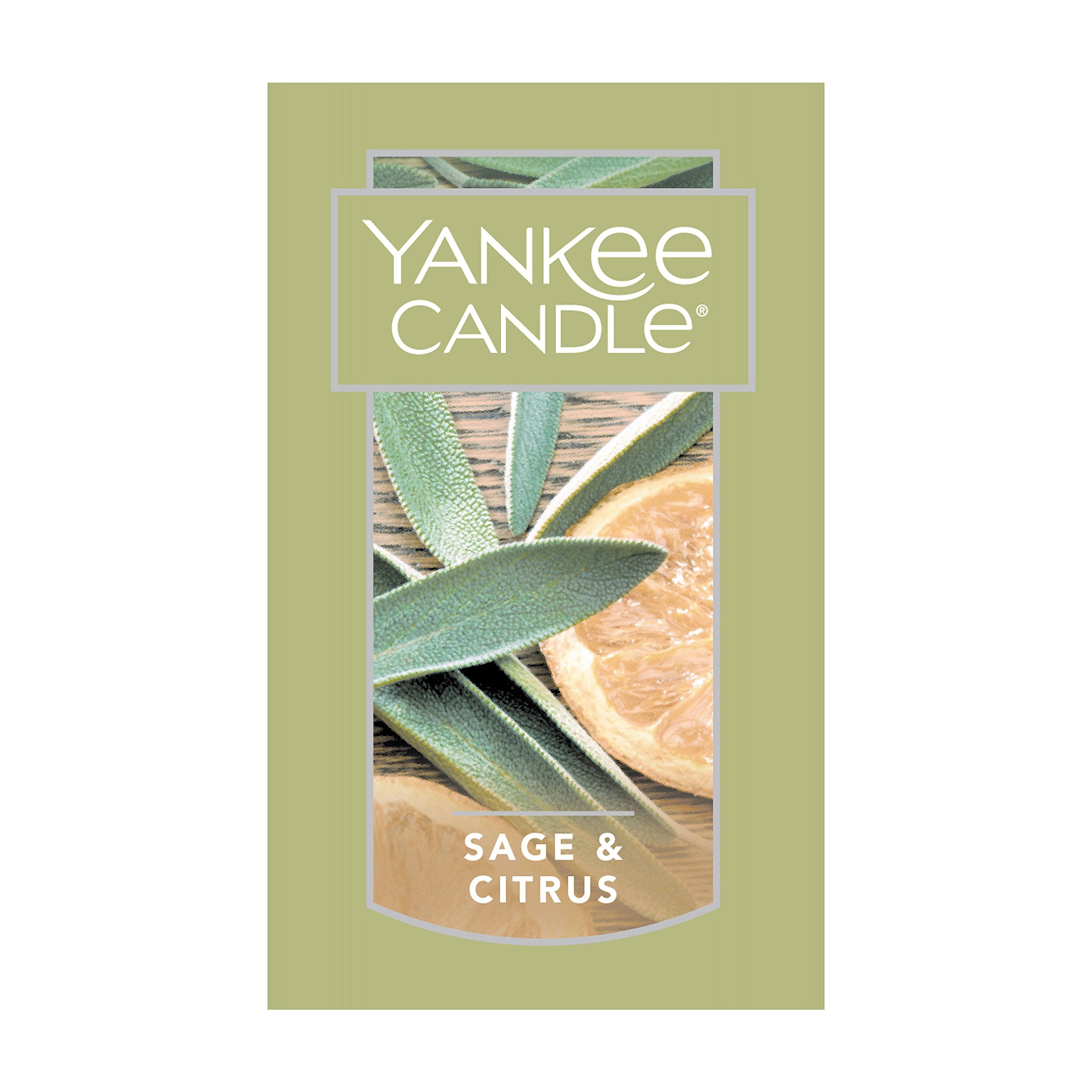 Yankee Candle Sage & Citrus Car Jar Ultimate Air Freshener, Fresh Scent