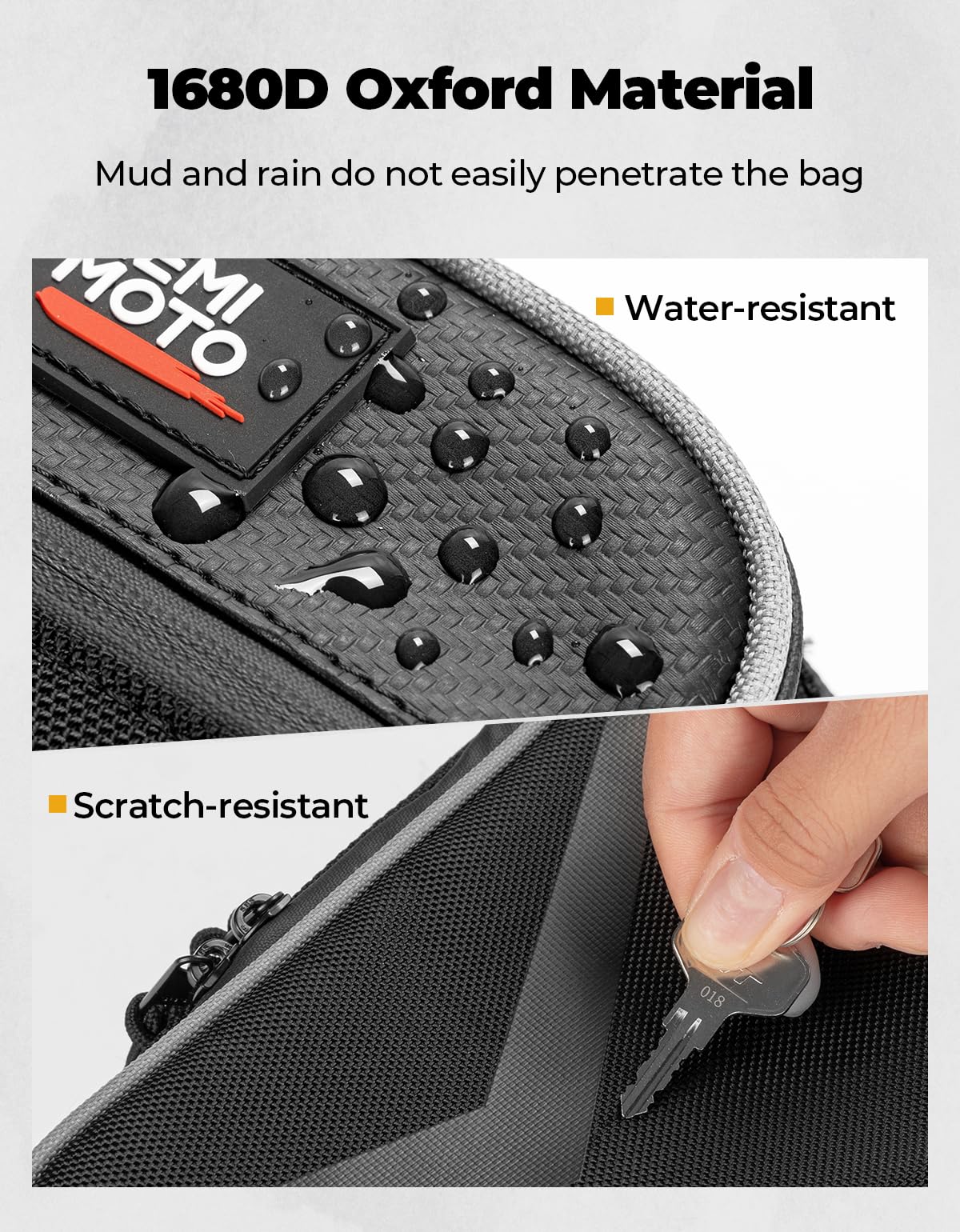 KEMIMOTO Center Bag 1.6 Gal Storage Bag Compatible with 2023+ CFMOTO ZForce 950 Sport & Trail/ZForce 800 Trail G2, 1680D Water R