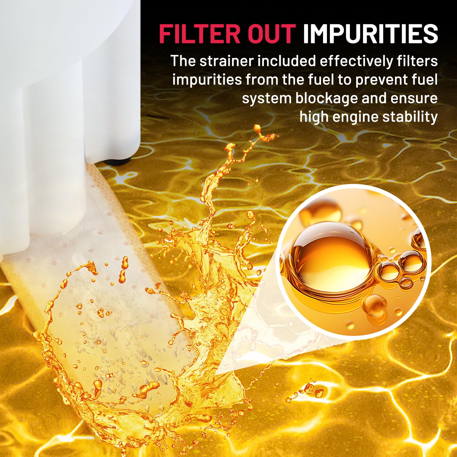 BDFHYK Fuel Pump Module Assembly E2104S Compatible with F-150 F-250 F-350 F-Super Duty L6 4.9L/V8 5.0L/V8 5.8L/V8 7.5L 1987 1988