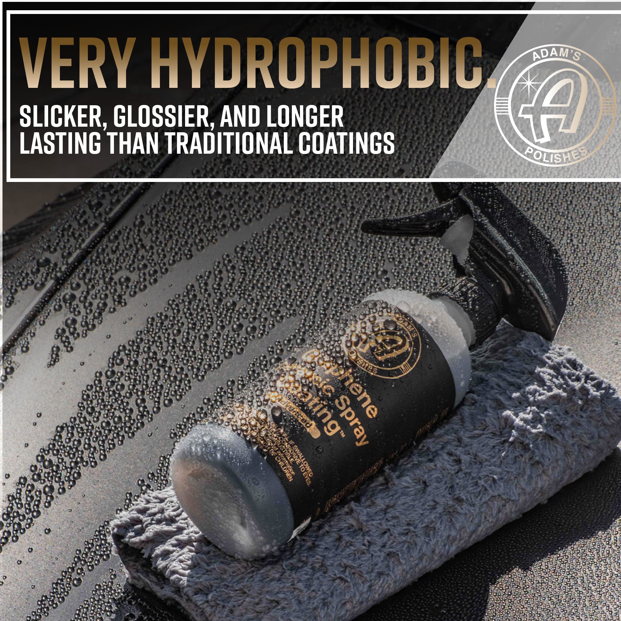 Adam's Polishes Graphene Ceramic Spray Coating - 12oz, Extreme Gloss & Protection for Cars, Boats, RVs & Motorcycles, Model GSC123