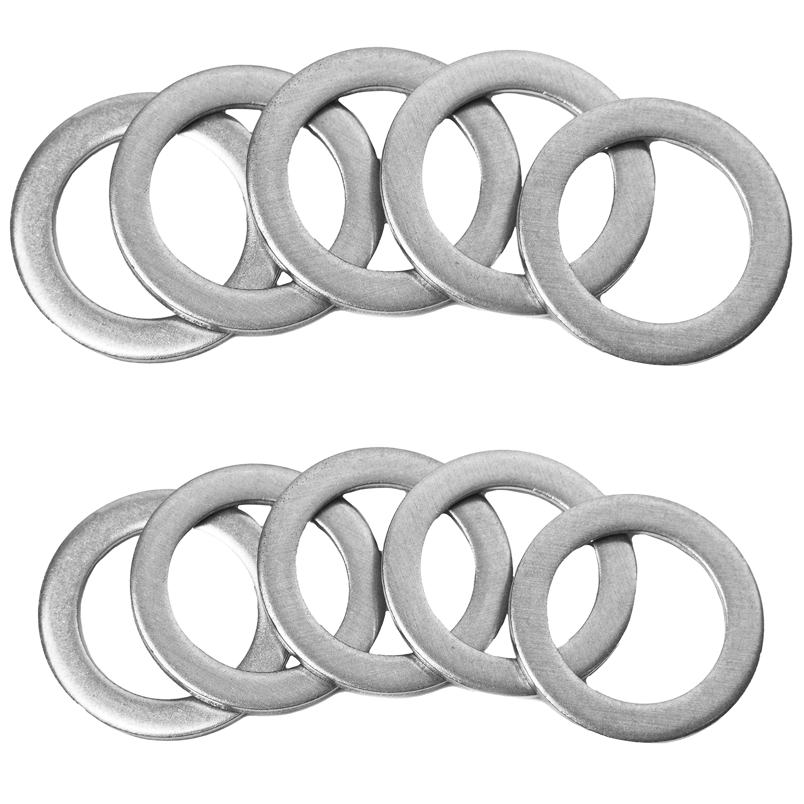 Prime Ave 5 Rear Differential And 5 Automatic Transmission Plug Washers For Leak-Proof Solid Seal - Aluminum Crush Washers Compa