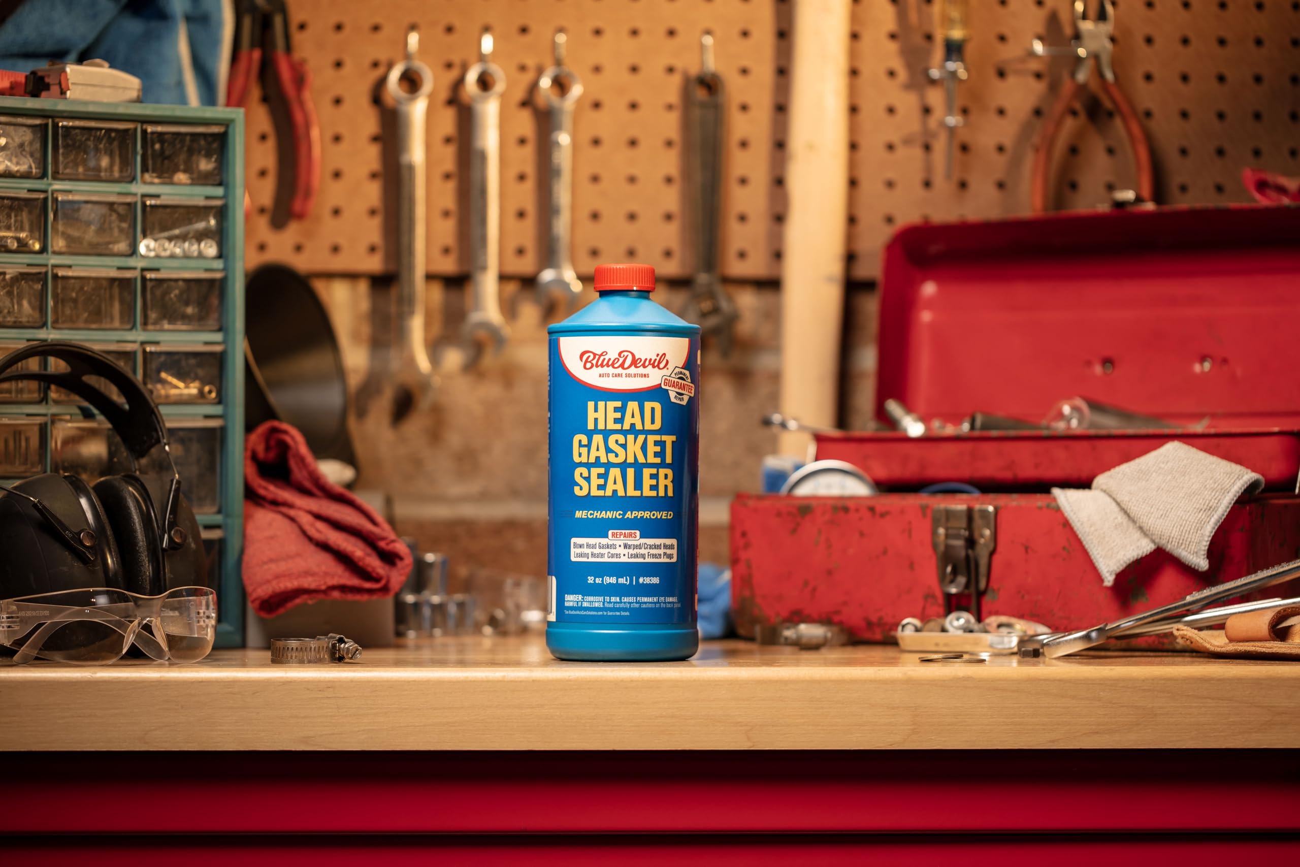 Bluedevil Products 38386 Head Gasket Sealer - 1 Quart (Pack Of 6)