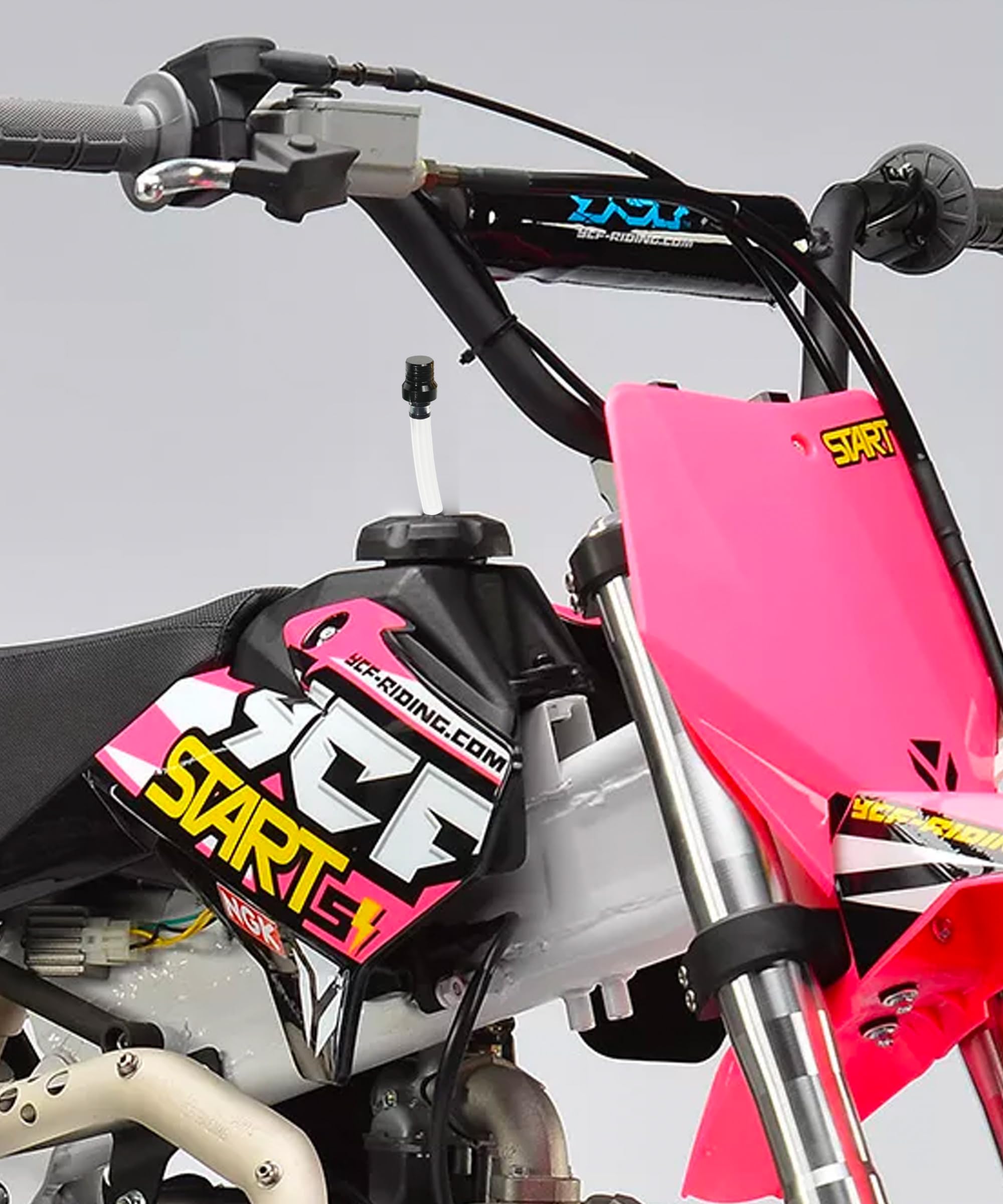 bylikeho 5PCS Gas Cap Vent Tube, Motorcycle Gas Cap,Car Accessories Two-way Breather Tube Vent,Gas Fuel Tank Cap Valve Vent Hose