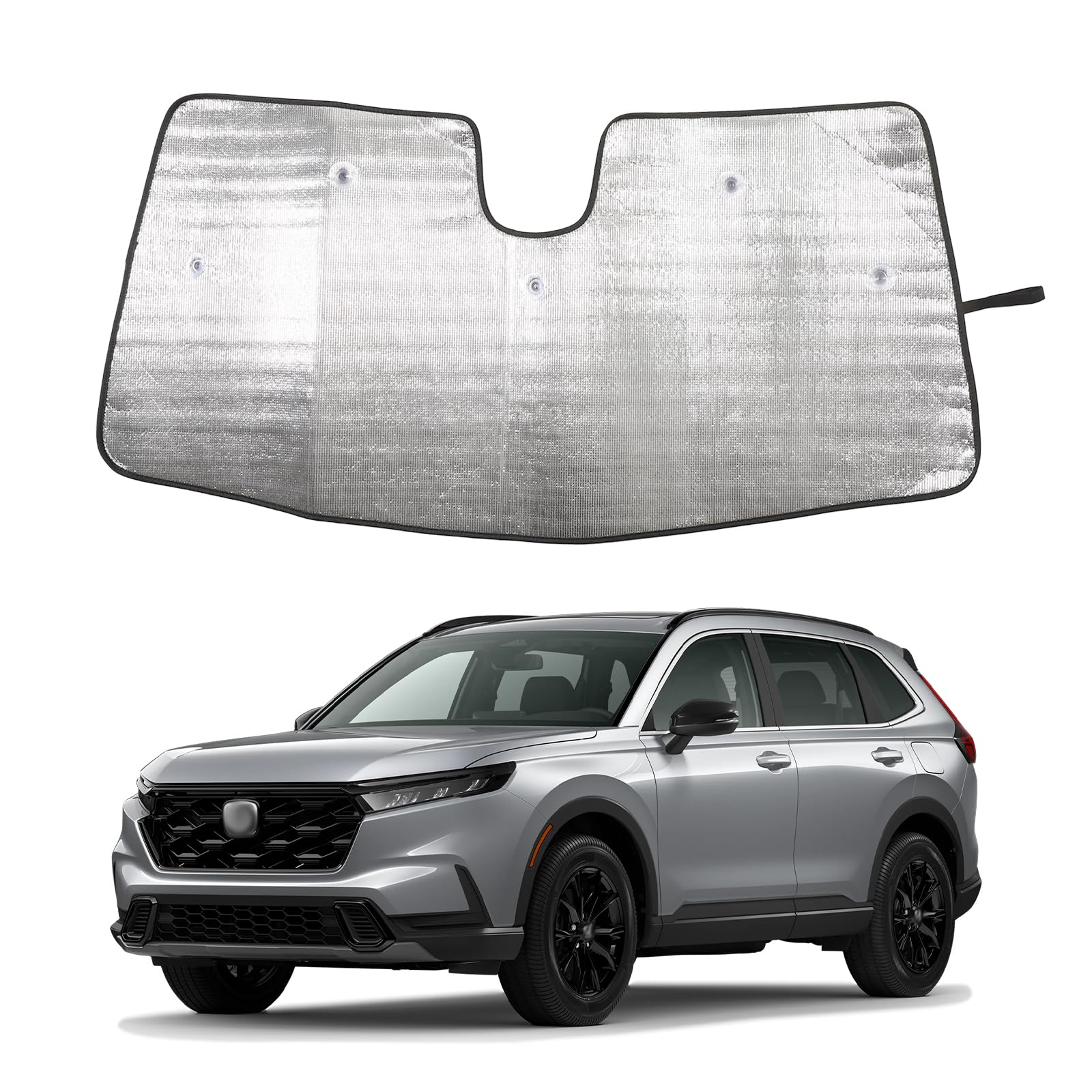Windshield Sunshade For Honda Crv 2023-2025 Cr-V Accessories Front Window Sun Shade Foldable Reflective Sun Visor Custom Sunscreen Uv Blocker Privacy Protector Heatshield Keeps Your Vehicle Cool