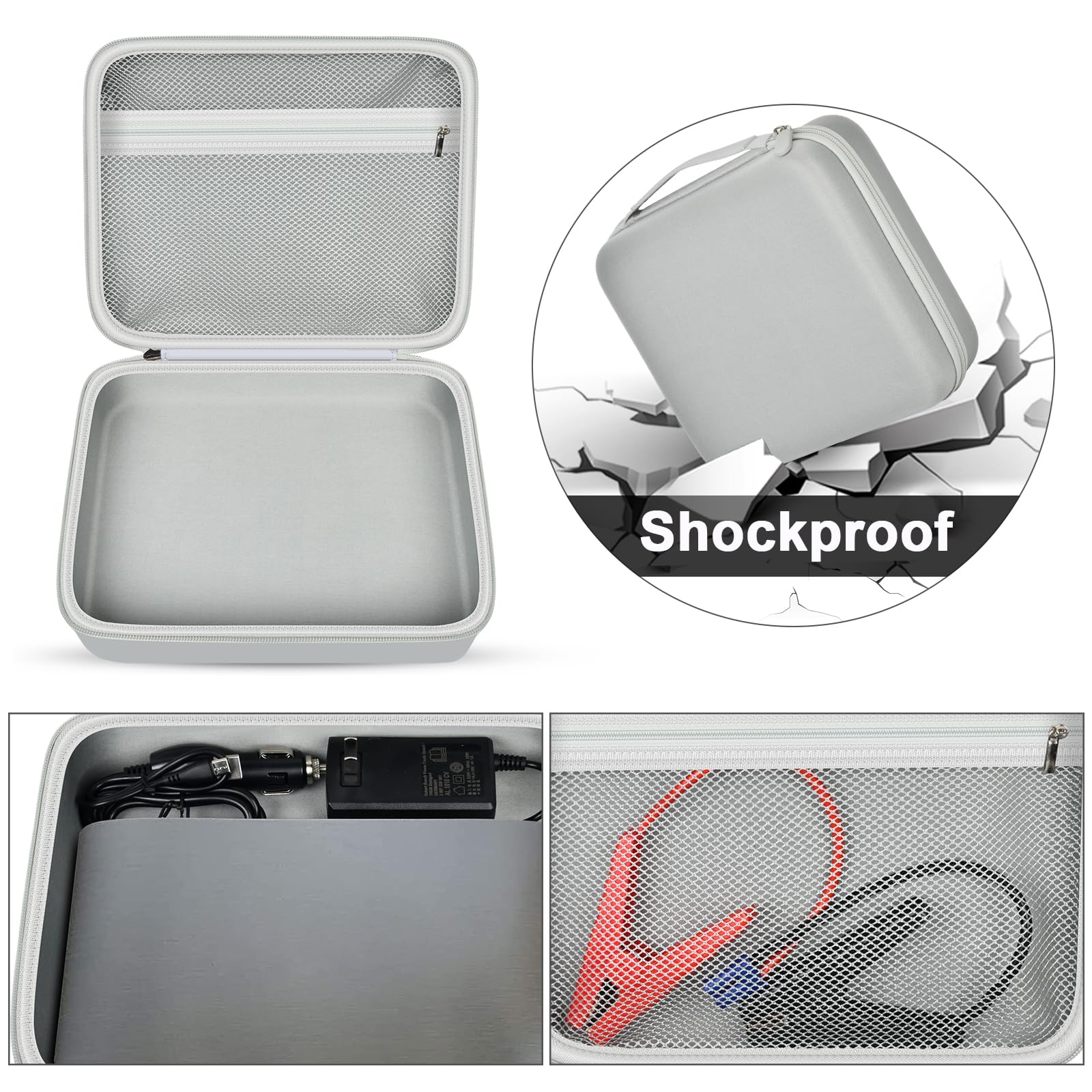 Case Compatible With Halo Bolt Air 58830/ 57720/ Air+ 55500/ For Acdc Max Emergency Power Kit Car Jump Starter With Tire Pump. C