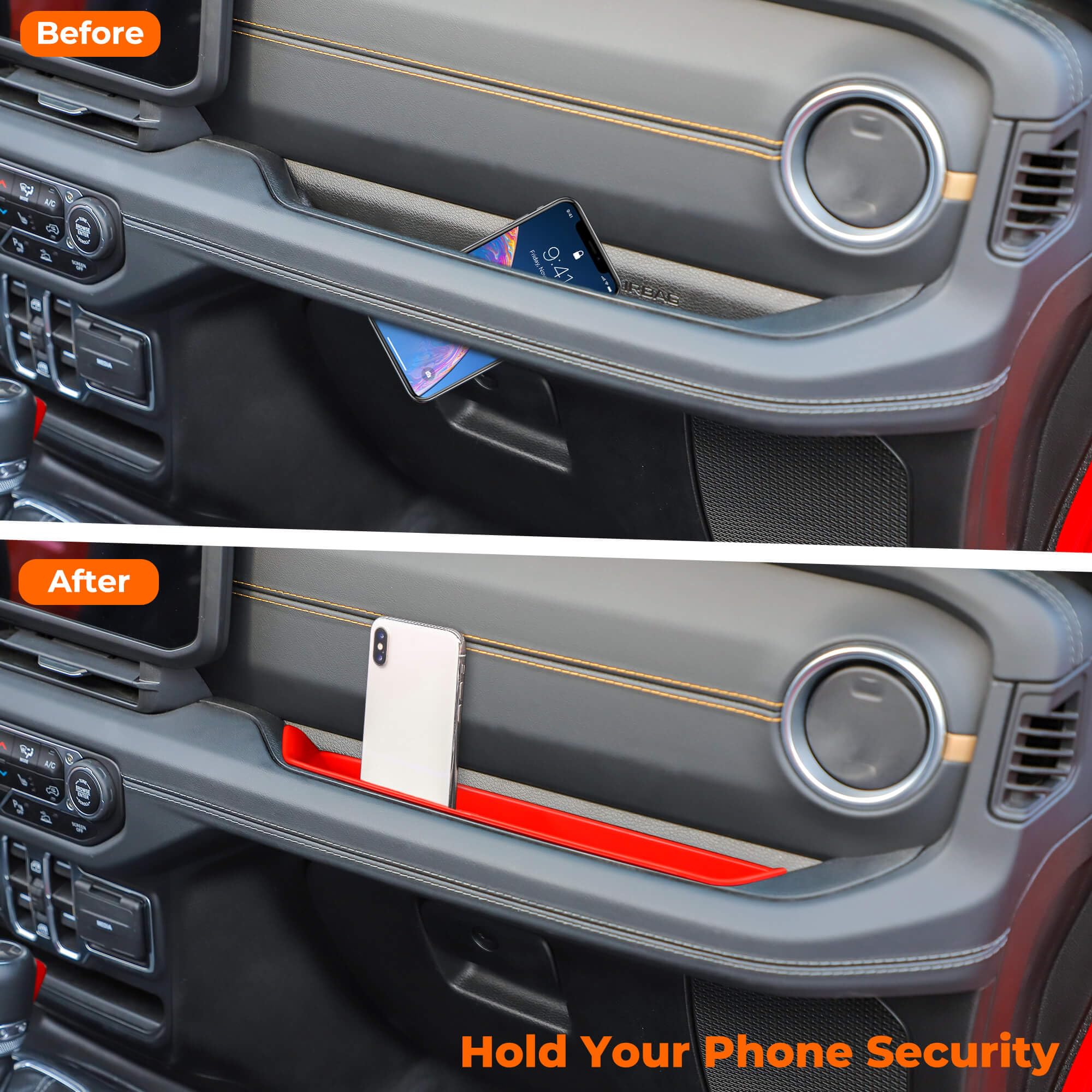 Savadicar Grab Bar Tray Compatible With 2024+ Jeep Wrangler (Jl) And Gladiator (Jt), Passenger Side Grabtray Storage Organizer,