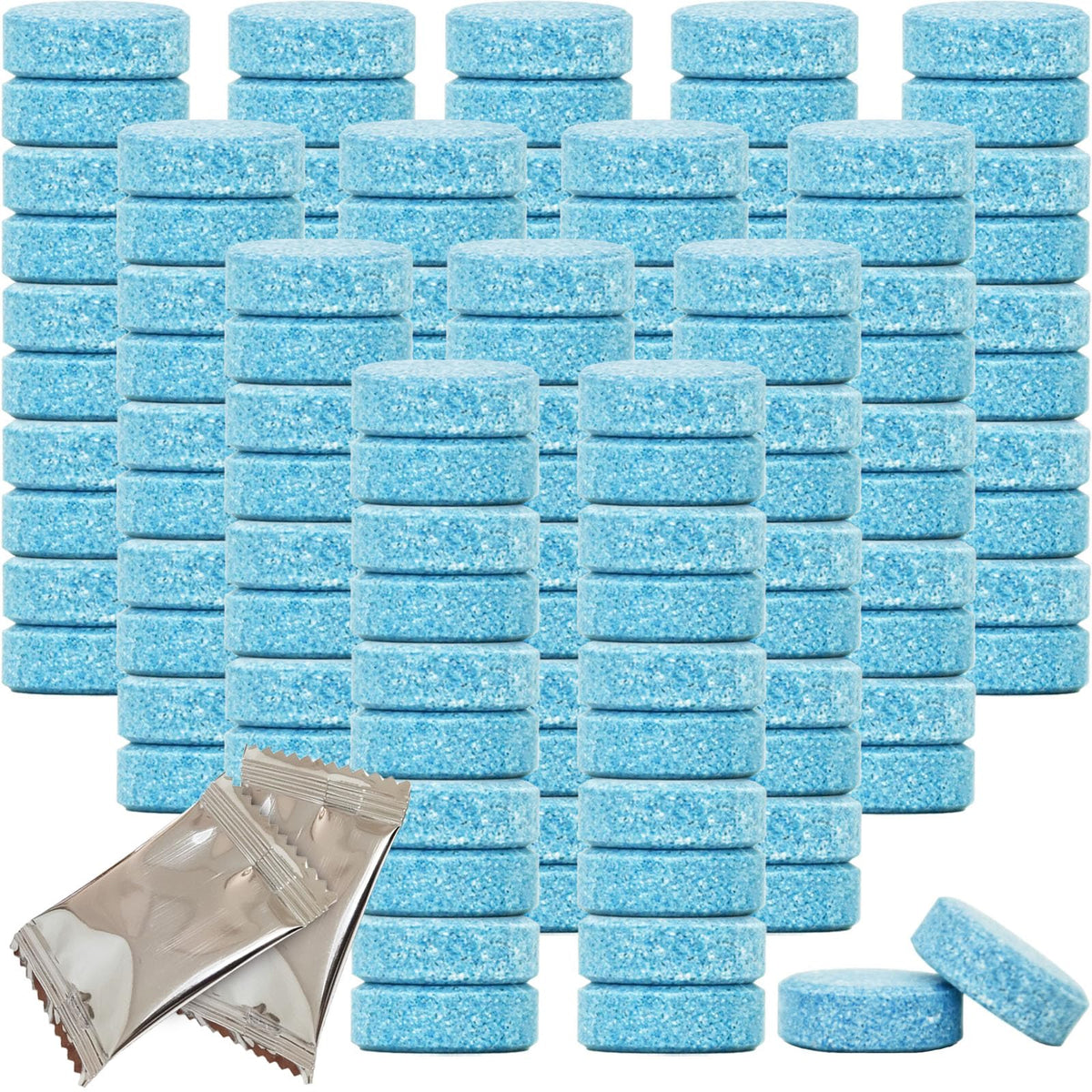 Beieverluck 400 Pieces Car Windshield Washer Fluid Concentrated Tablets Solid Windshield Effervescent Wiper Tablet For Car Room