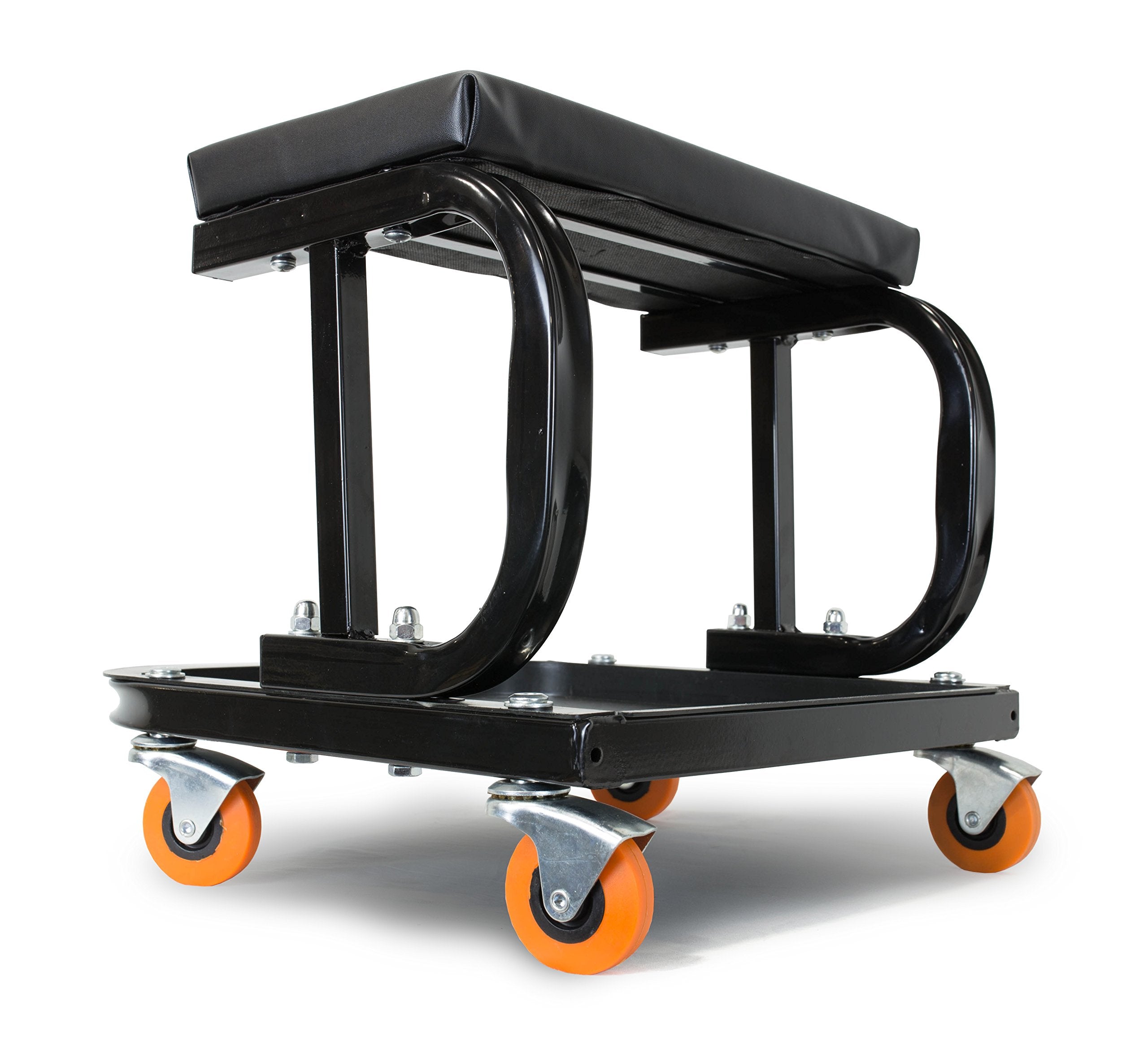 Wen 73011T 250 Lb. Capacity Rolling Mechanic Seat With Onboard Storage