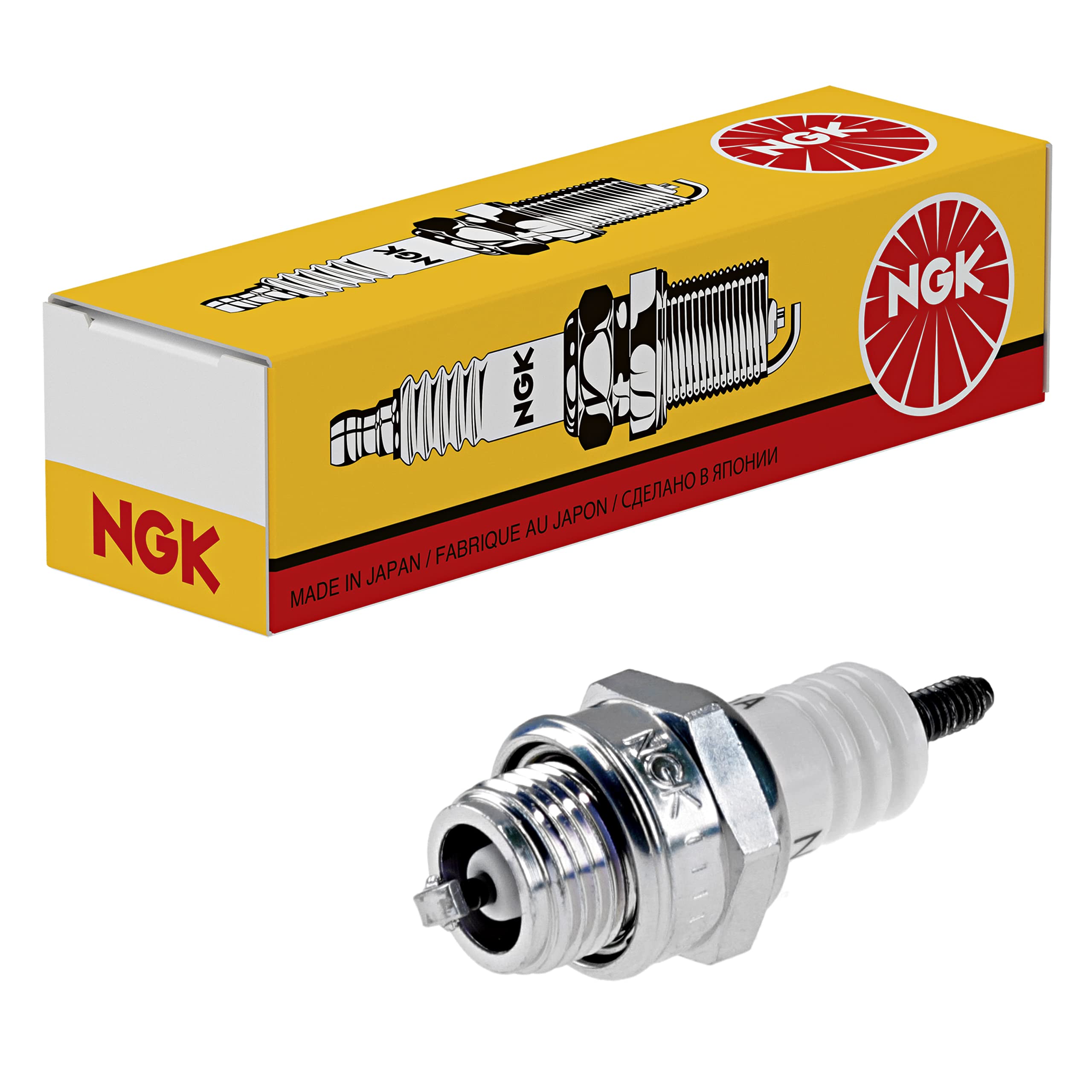 NGK BM6A Standard Spark Plug, (Model: 130799)