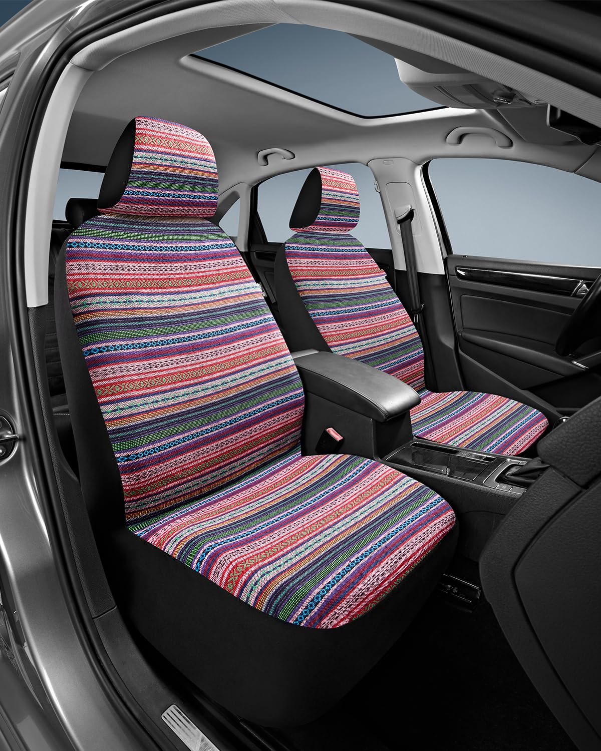 West Coast Auto Baja Blanket Bucket Seat Covers, Front Automotive Protection,Universal Fits For Cars, Trucks, Van, Suv - Airbag