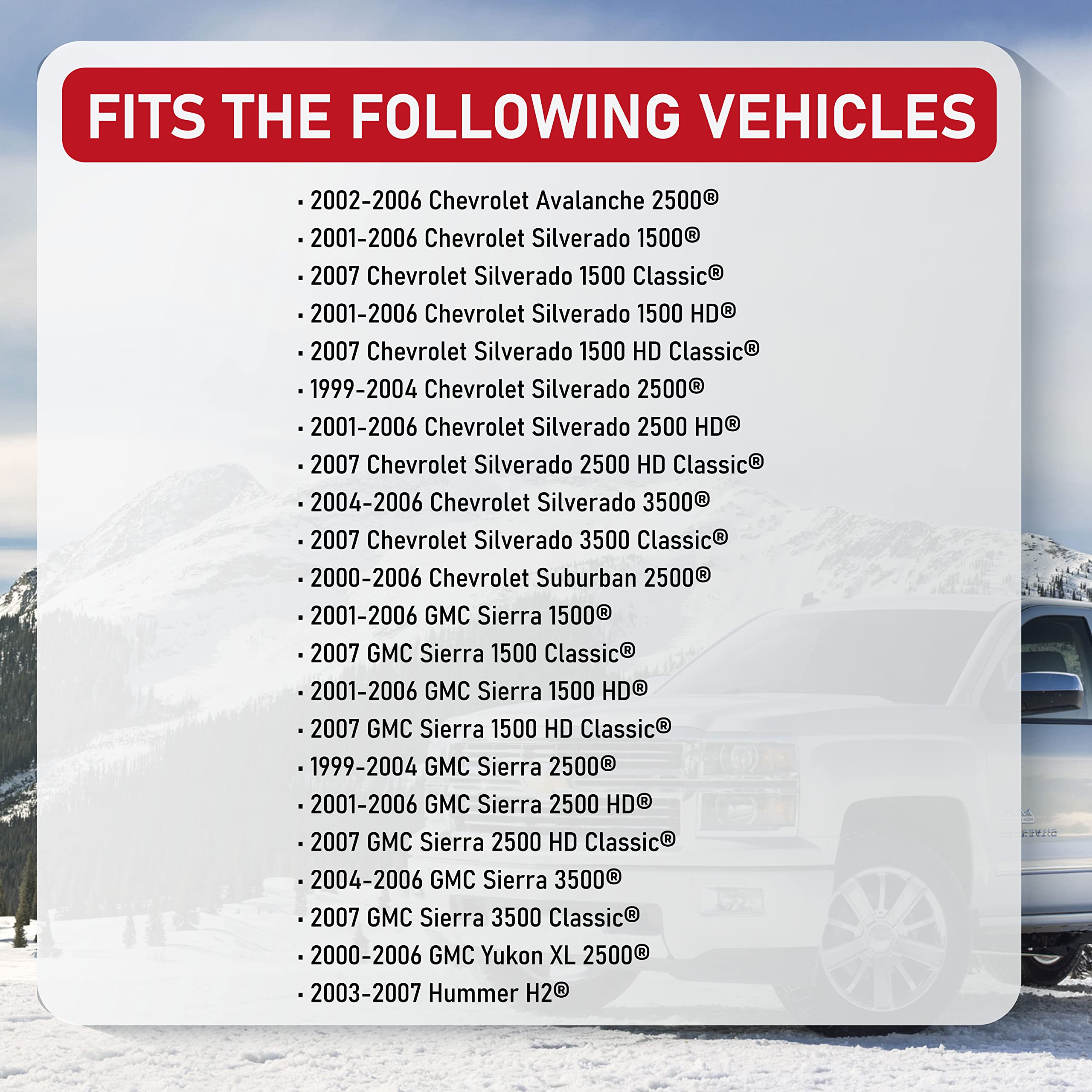 Front Wheel Hub Bearing Assembly - Compatible With Chevy, Gmc & Hummer - 4Wd Silverado 1500, Classic, Suburban, Sierra 1500 Hd,