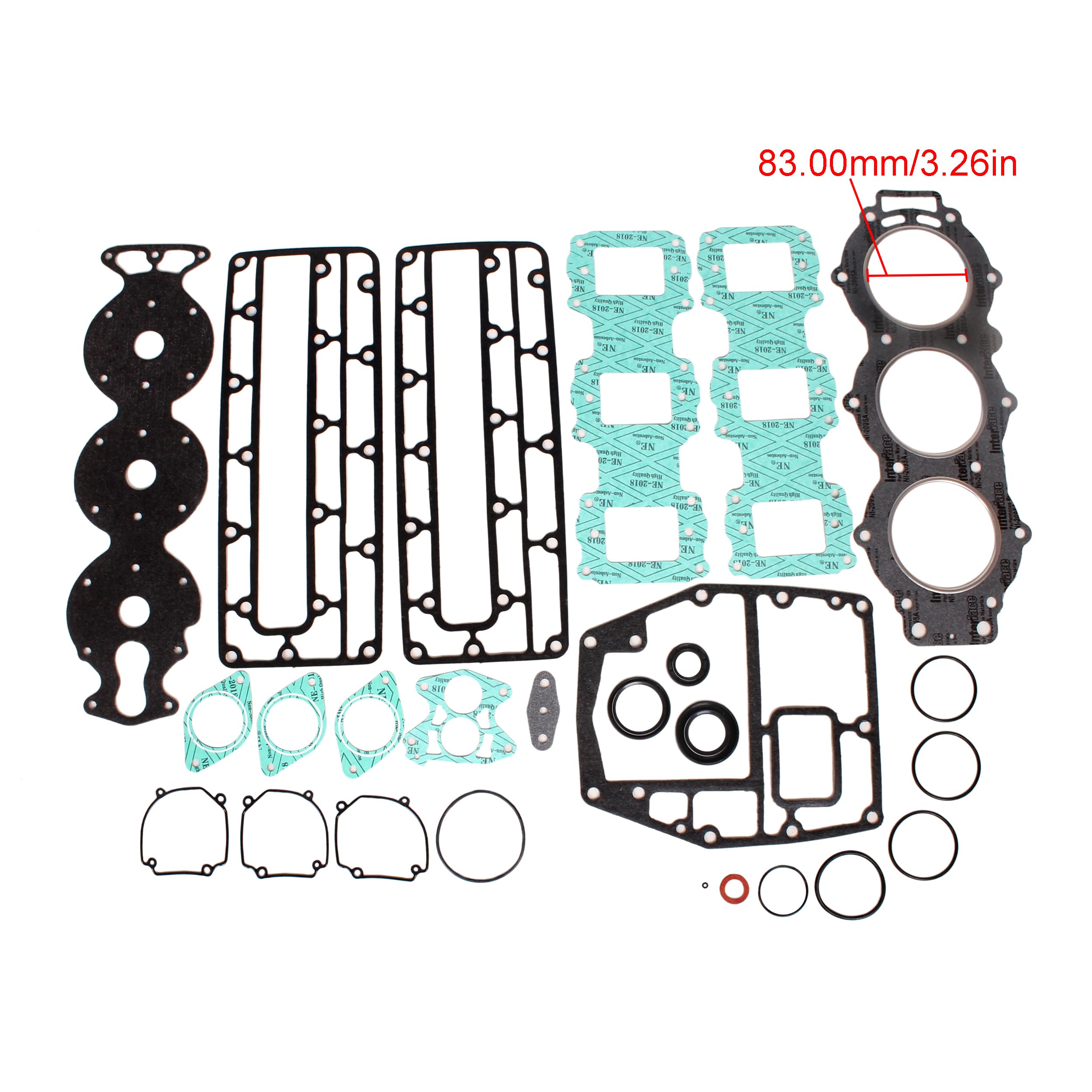 Boat Engine 6H1-W0001-00 6H1-W0001-01 6H1-W0001-02 6H1-W0001-A0 Power Head Gasket Kits for Yamaha Outboard Motor 90HP 90ETXN 90T
