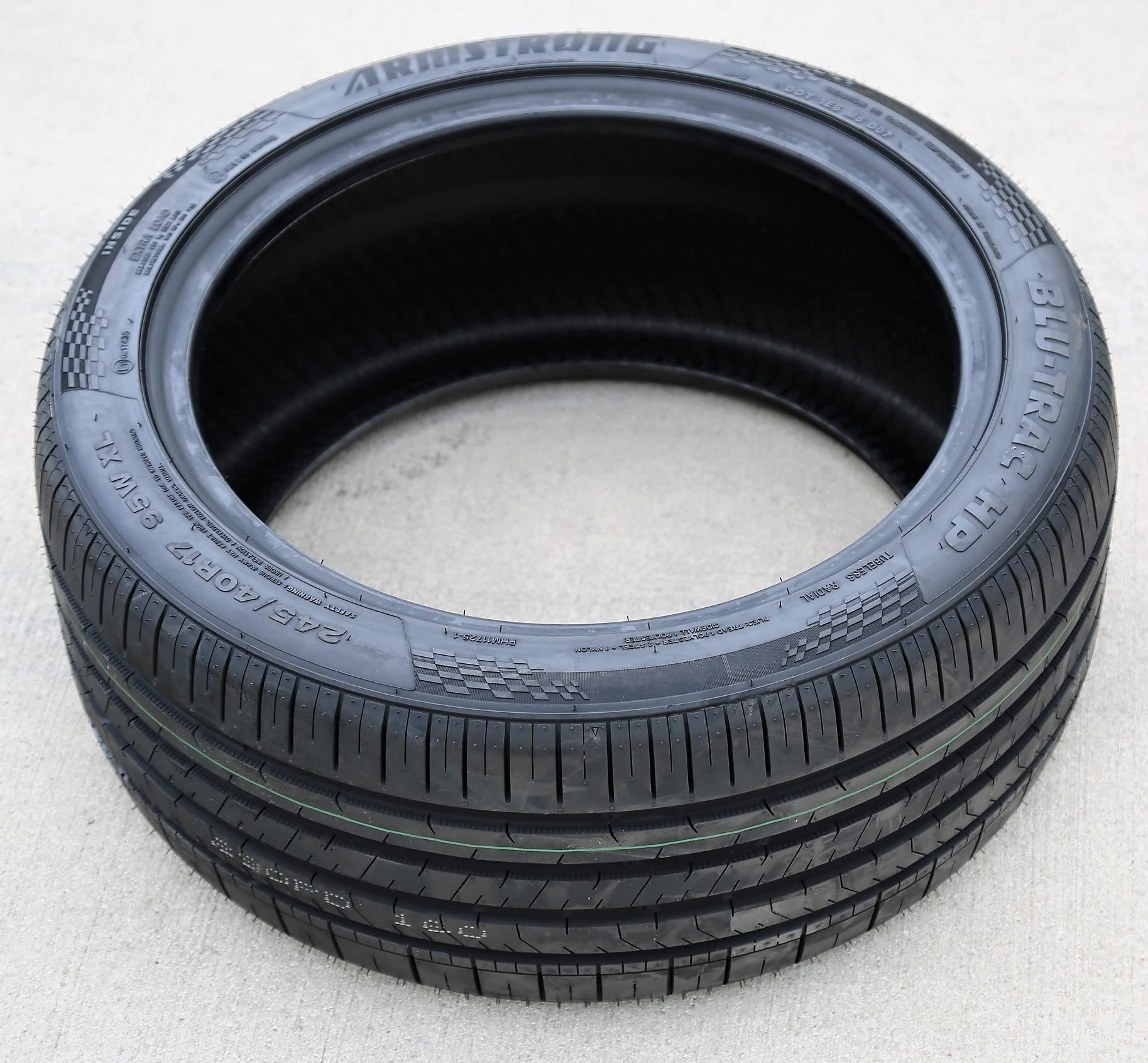 Armstrong Blu-Trac Hp All-Season High Performance Radial Tire-245/40R17 245/40/17 245/40-17 95W Load Range Xl 4-Ply Bsw Black Si