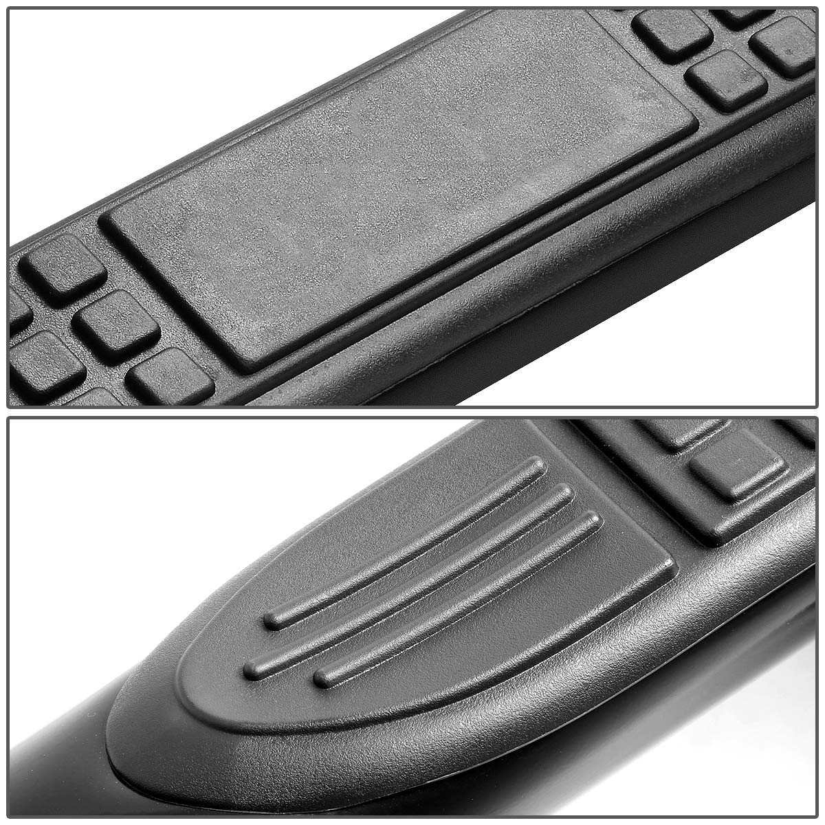DNA MOTORING Black 3" Stainless Steel Nerf Bar Running Board - Model STEPB-3-UNI-BK for 00-11 Suburban/Tahoe/Yukon 1500/