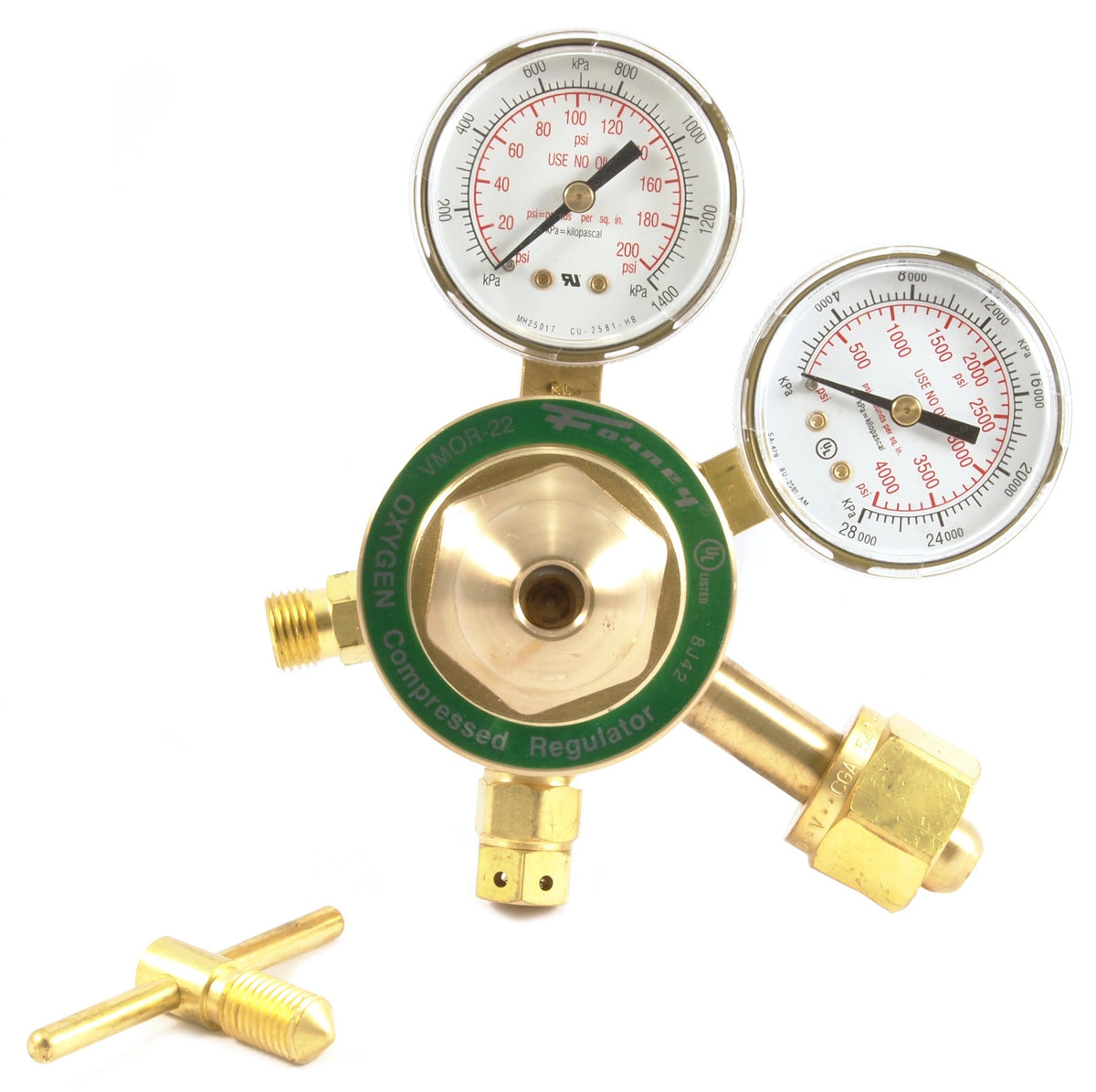 Forney 87090 Oxygen Regulator, Medium Duty, Victor Style