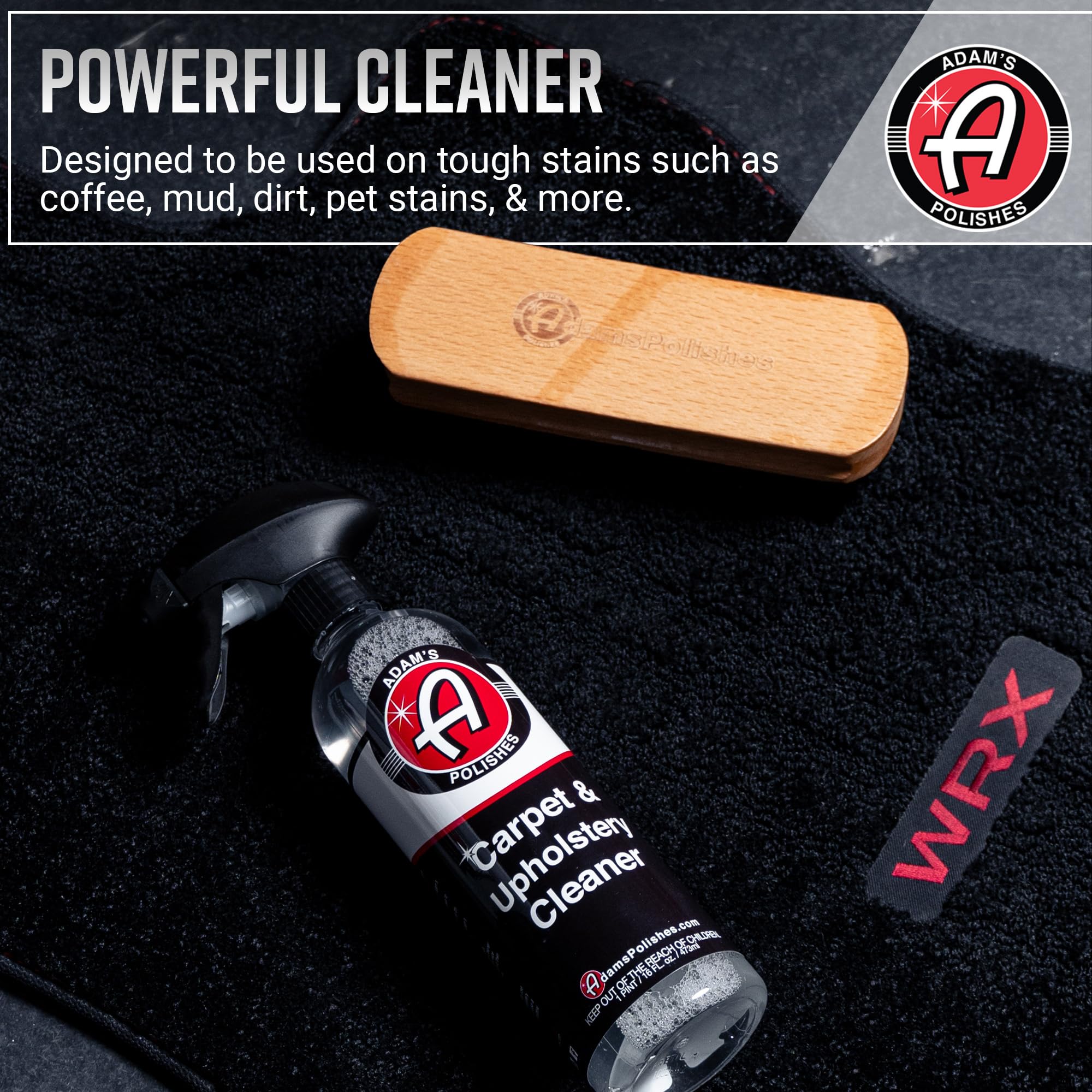 Adam'S Polishes Carpet & Upholstery Cleaner - Powerful Carpet Cleaner For Auto Detailing | Cloth, Upholstery & Fabric Car Interi