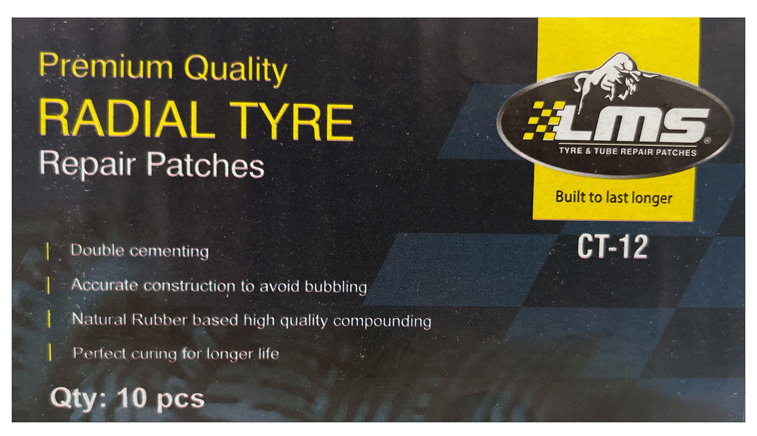 LMS Radial Tire Repair Patches (4-3/4x2-3/4)