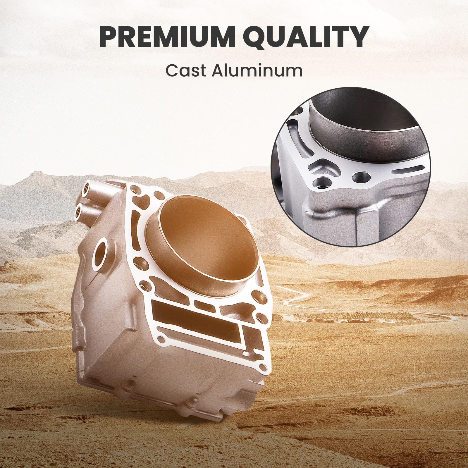 Maxpeedingrods Cylinder Piston Top End Kit 92Mm For Polaris Ranger Sportsman Scrambler 500 1996-2012, 3087221 3085526 3085634