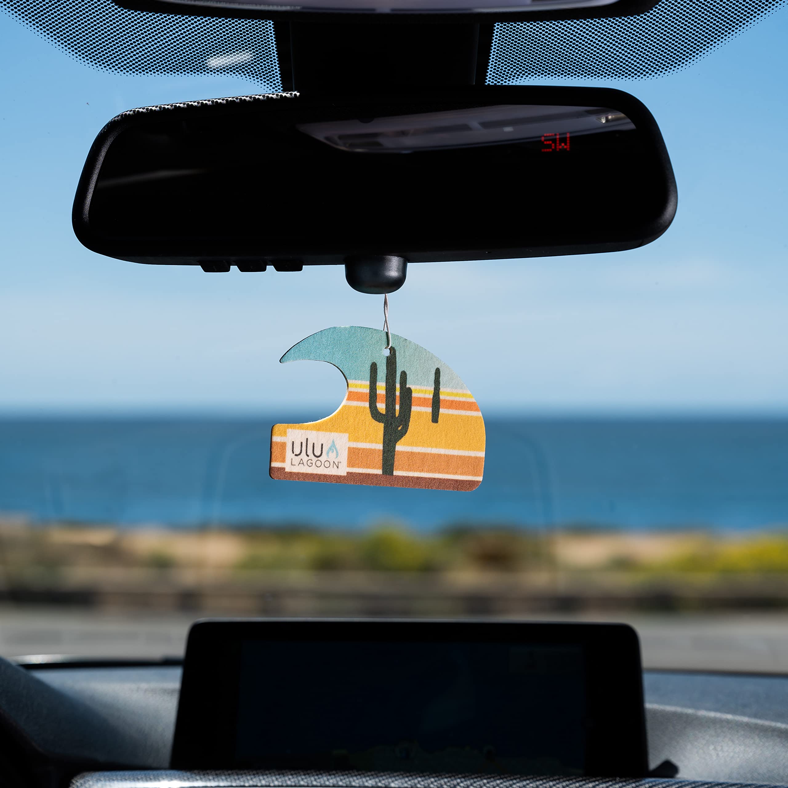 Ulu Lagoon Coconut Surf Wax Scent Mini Wave Air Freshener (Desert)