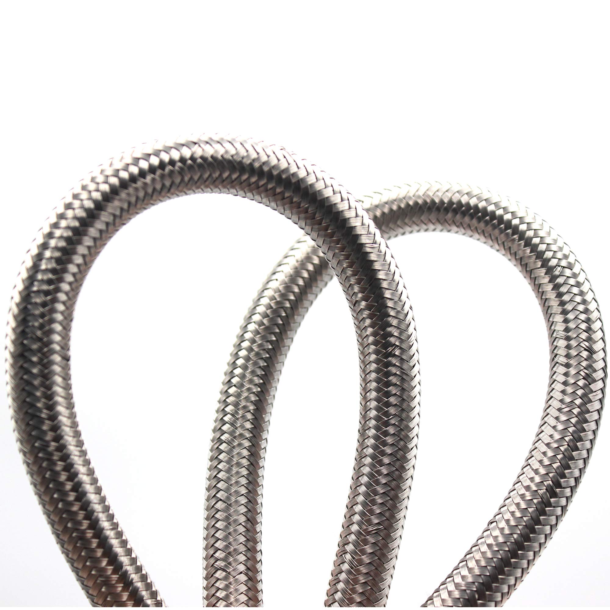 2Pcs 7/180Mm Flexible Valve Stem Extenders Stainless Steel Tyre Tire Valve Stem Extension Adaptors Car Truck Trailer Rv Trailer Vehicle (2Pcs 7/180Mm)