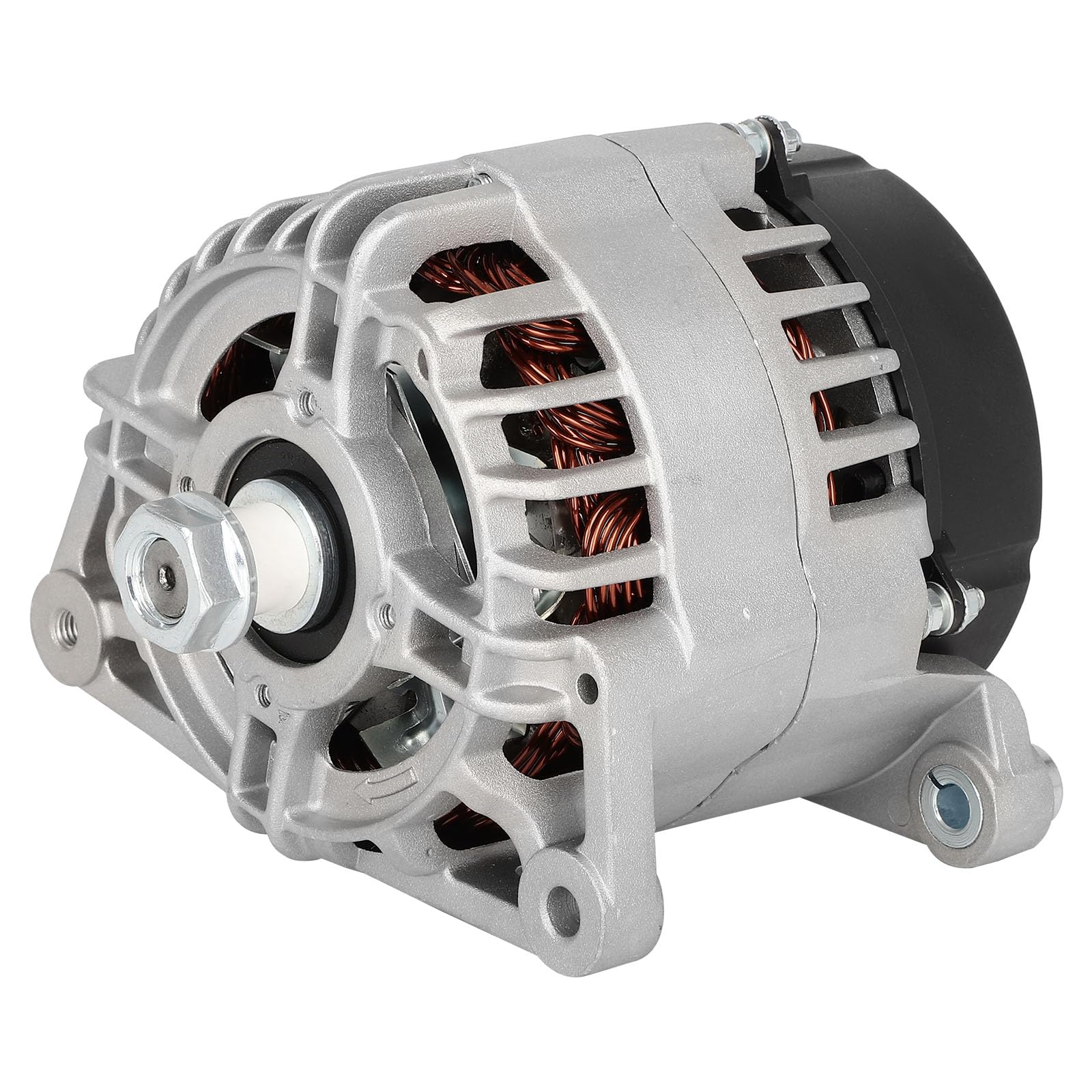 SCITOO Alternator Fits for Caterpillar 216B, 232B 1999-2003, 226B 2004-2008 - 12V 85Amp CW Pulley Not Included, Replace OE 12738