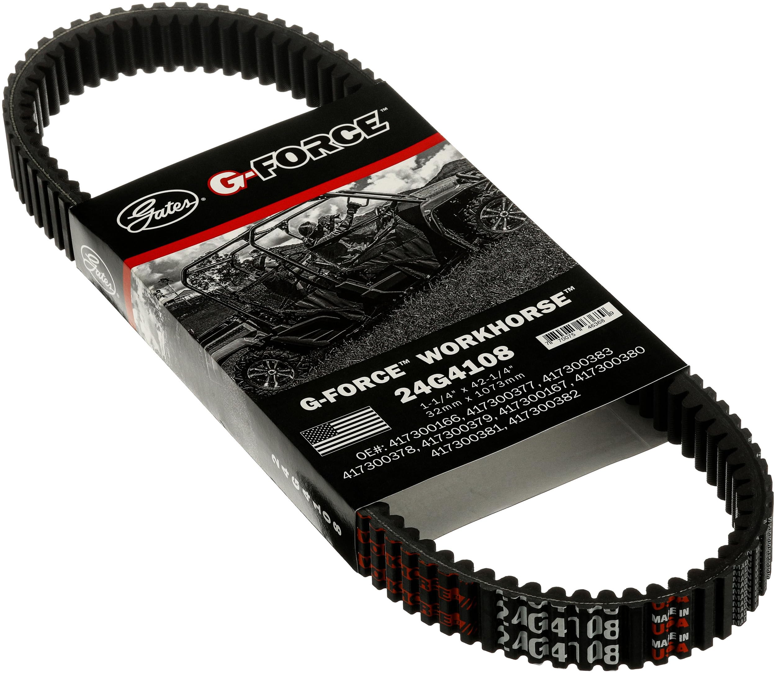 GForce Continuously Variable Transmission (CVT) Belt